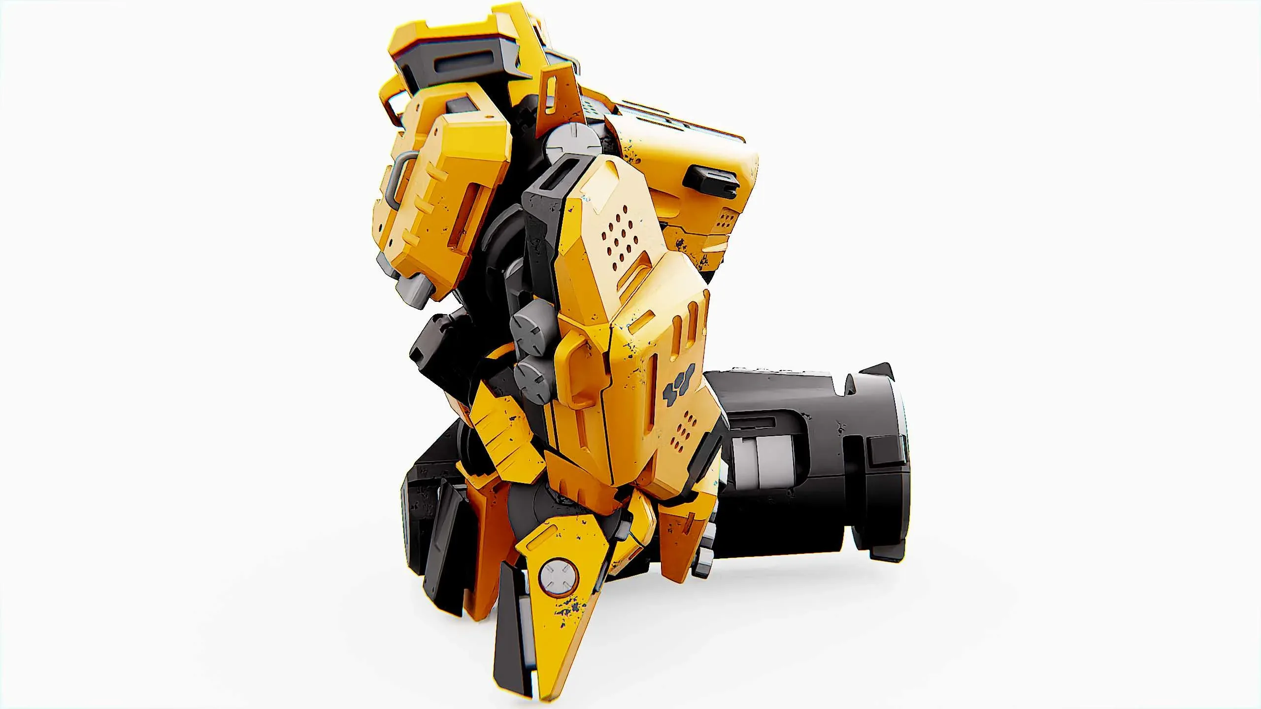 Biomech BOT Auto-Rig Pro Rigged For Mixamo, Unreal Engine Unity