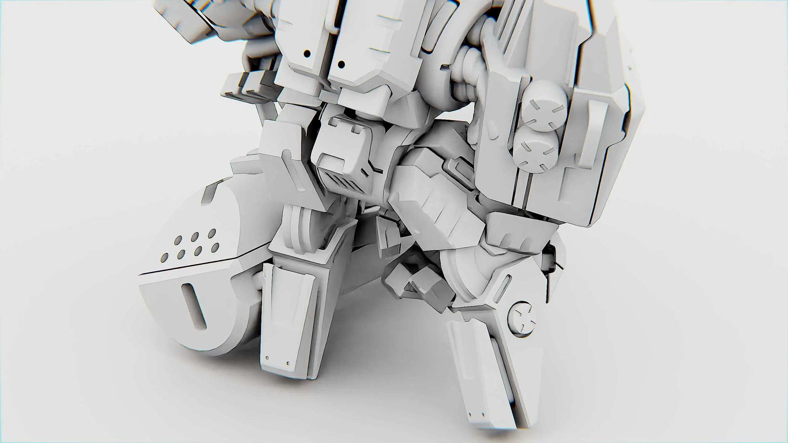 Biomech BOT Auto-Rig Pro Rigged For Mixamo, Unreal Engine Unity