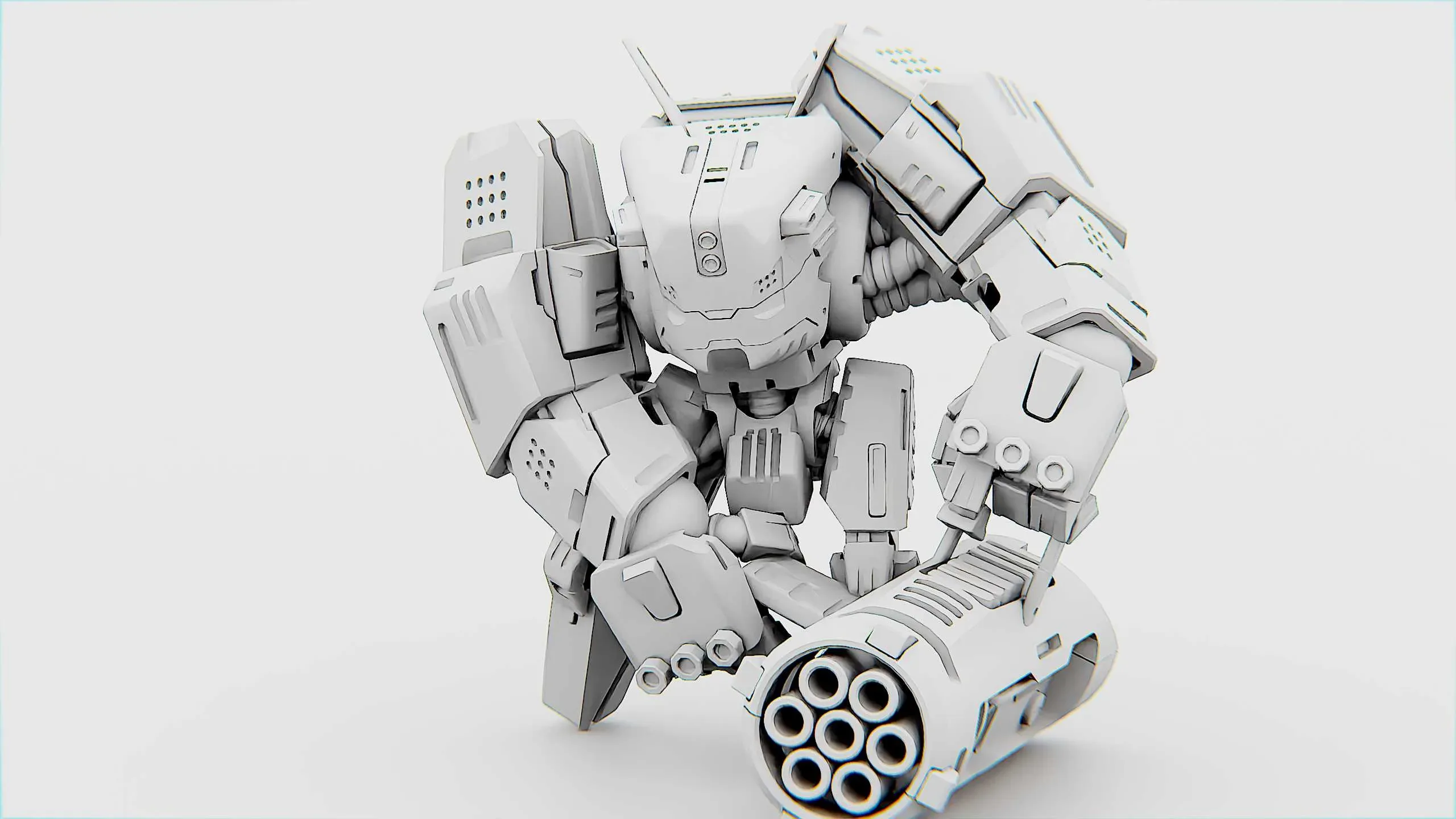 Biomech BOT Auto-Rig Pro Rigged For Mixamo, Unreal Engine Unity