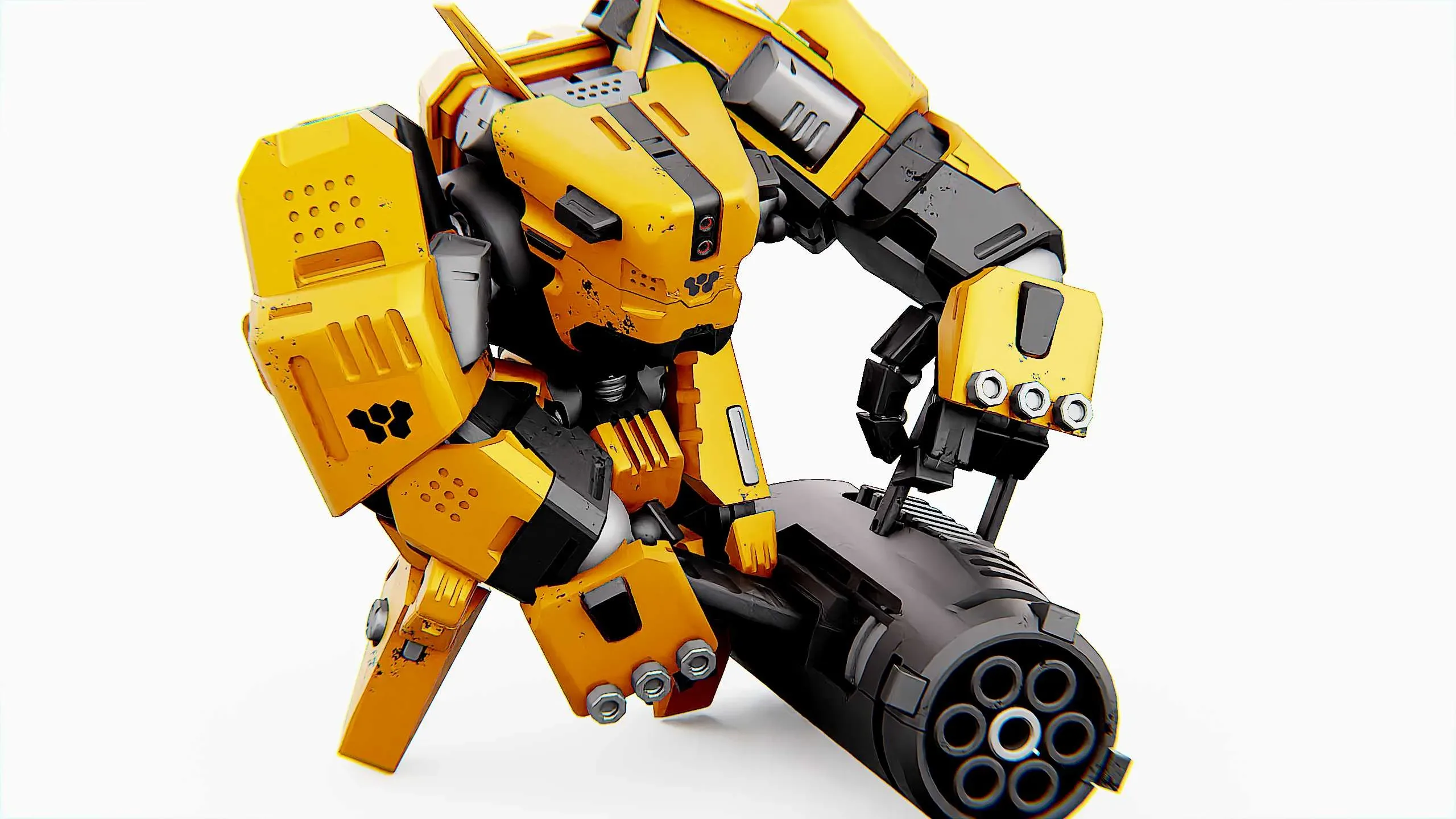 Biomech BOT Auto-Rig Pro Rigged For Mixamo, Unreal Engine Unity