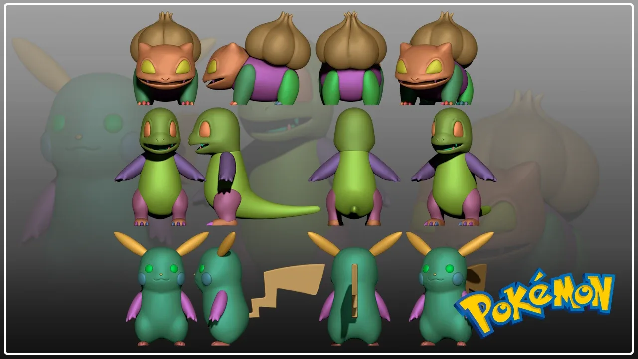 20 Basemeshes and 20 Mixed Alphas