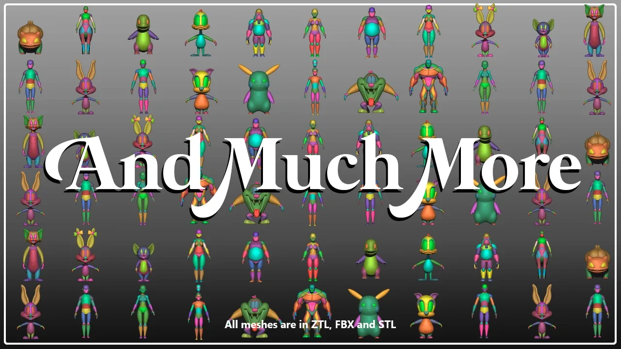 20 Basemeshes and 20 Mixed Alphas