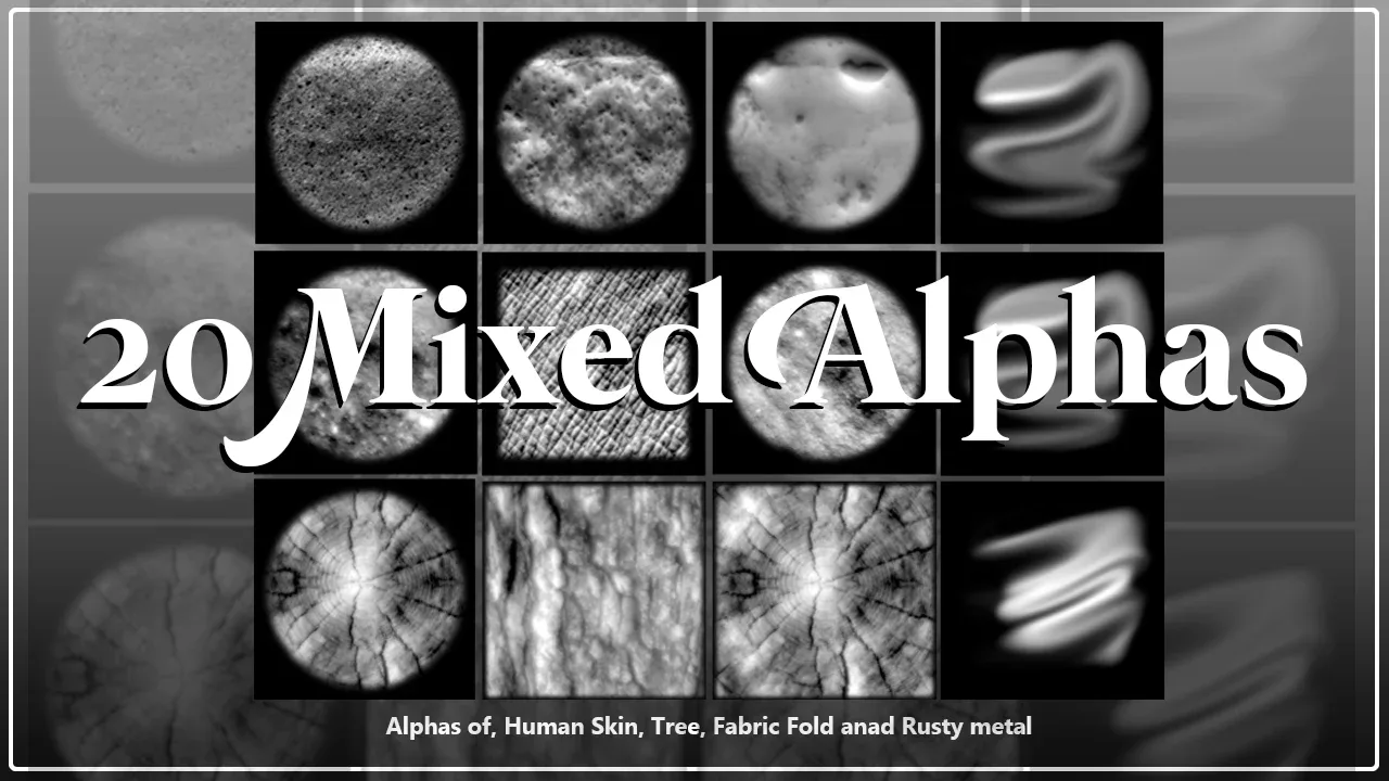 20 Basemeshes and 20 Mixed Alphas