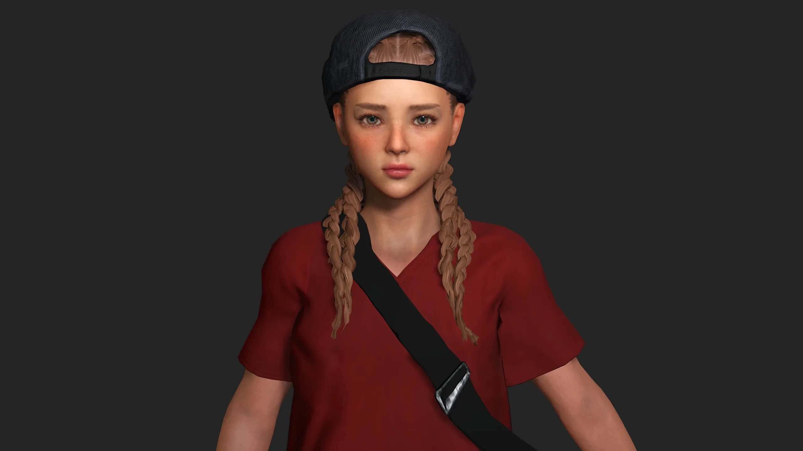 AAA 3D REALISTIC CHARACTER - TEENAGER KIDS BOYISH GIRL CHILD