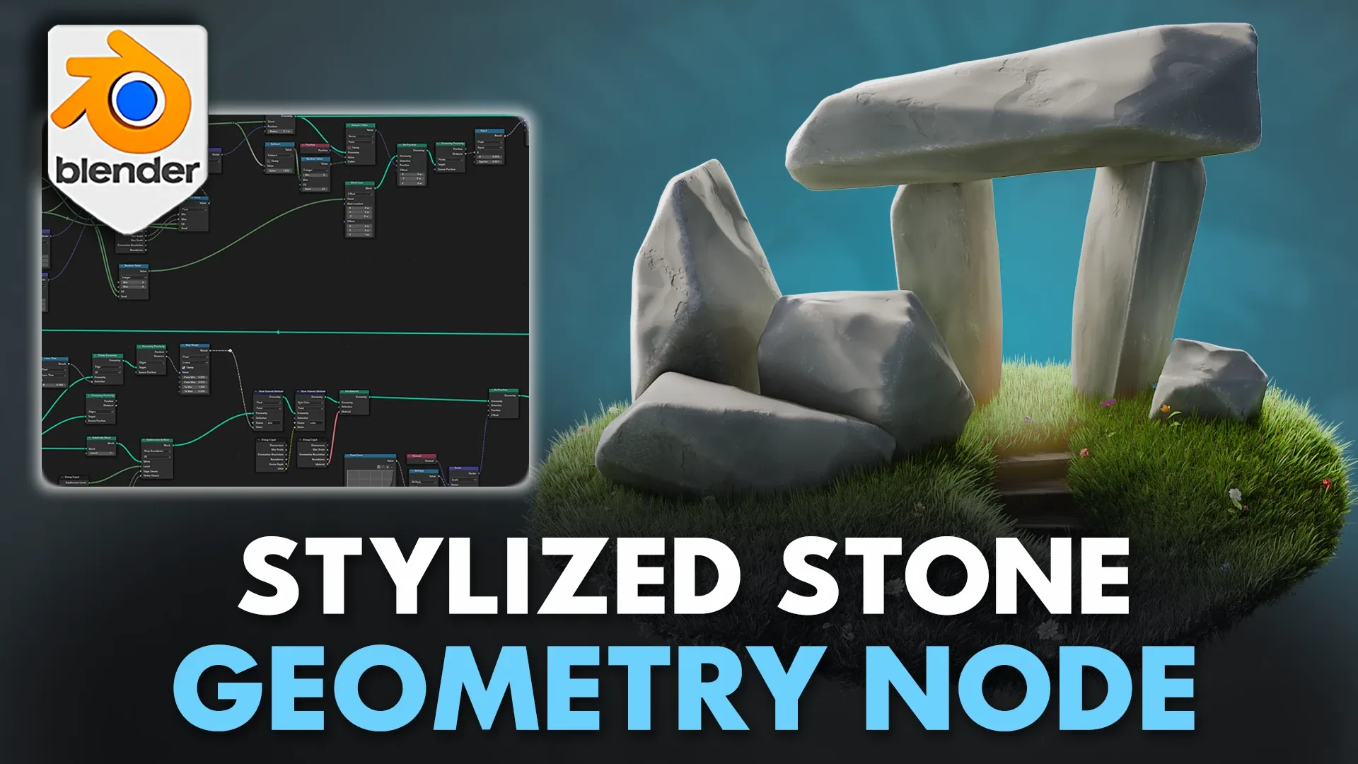 Blender 4 Stylized Stone Geometry Node