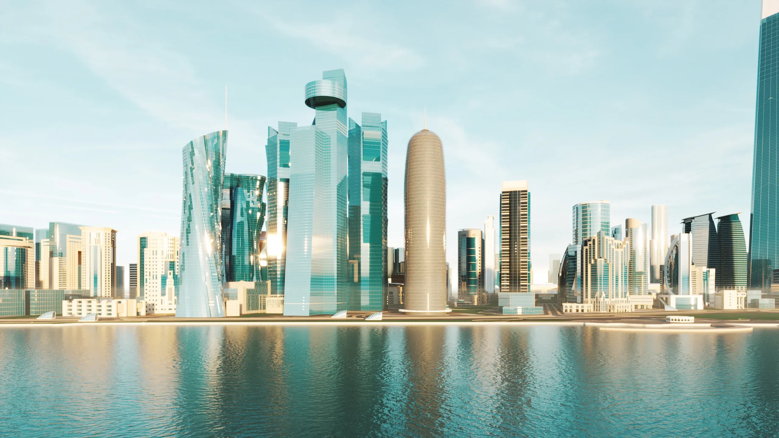 Doha City Qatar 3D Model