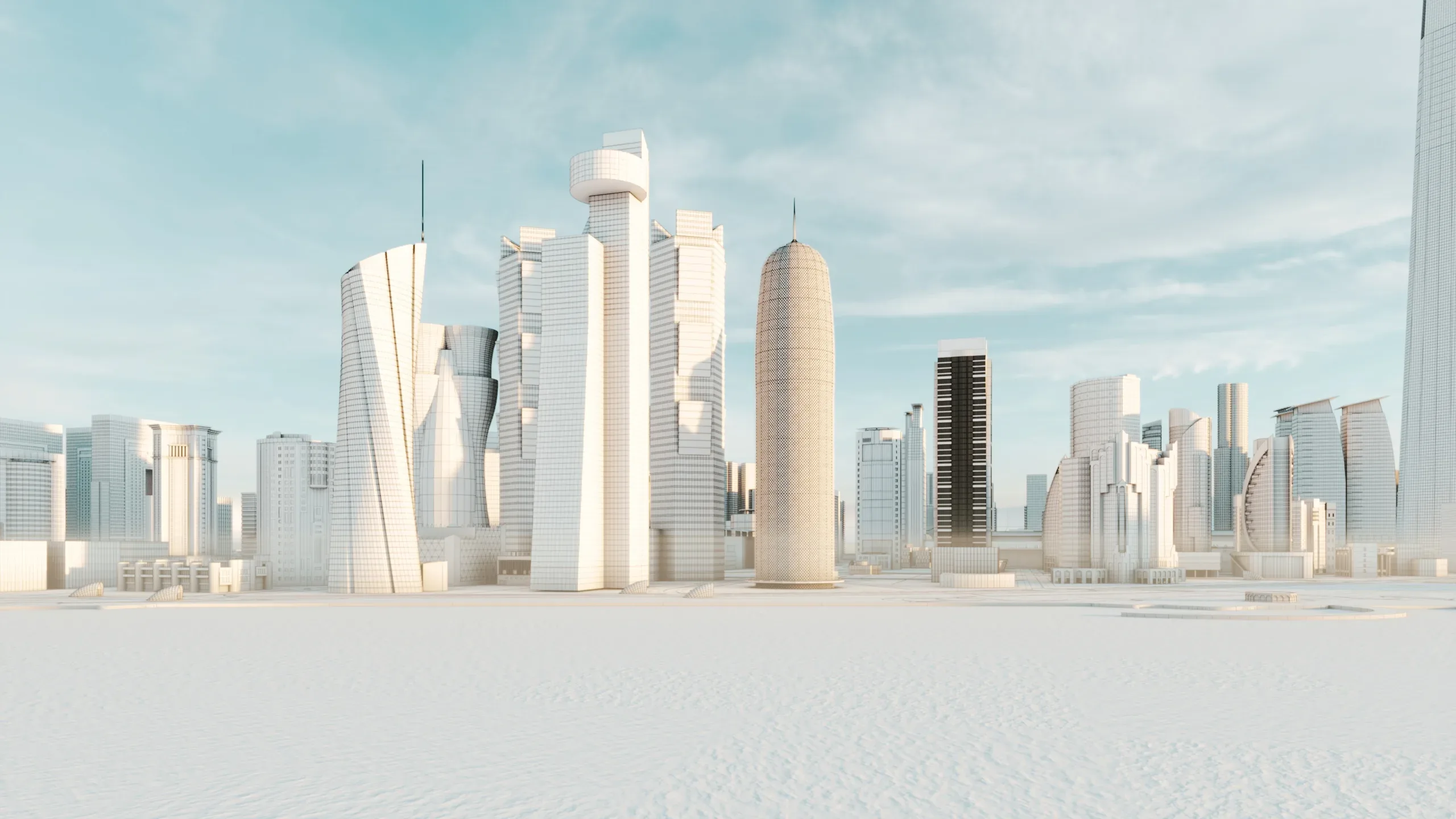 Doha City Qatar 3D Model