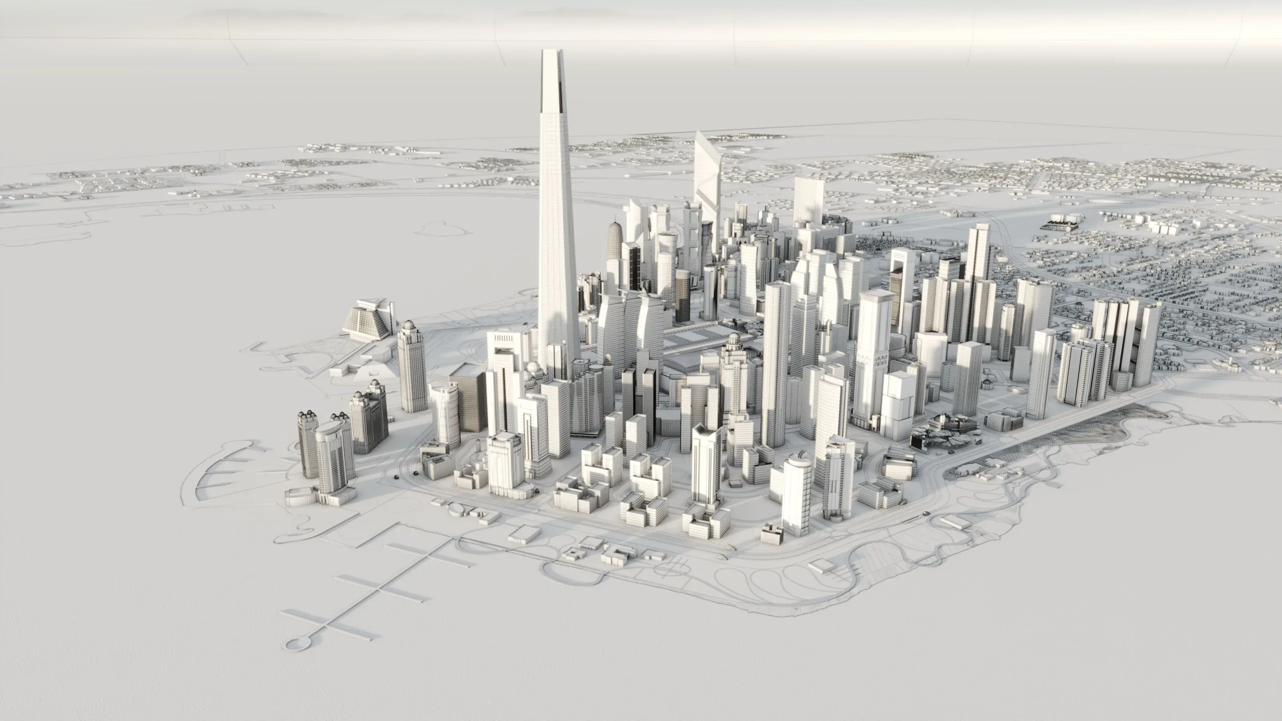 Doha City Qatar 3D Model