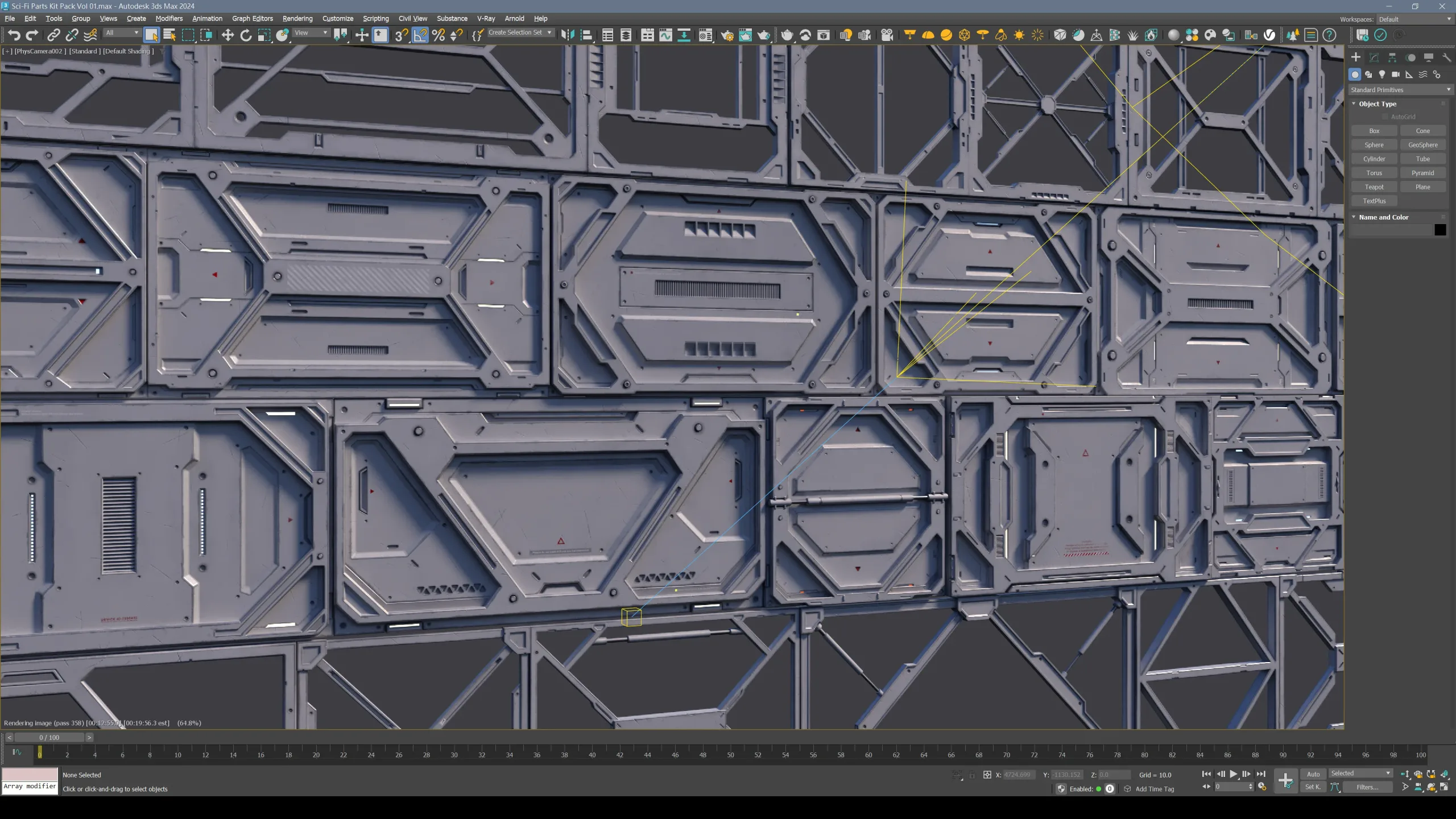 Sci-Fi Parts Kit Pack Vol 01 Frames-PBR