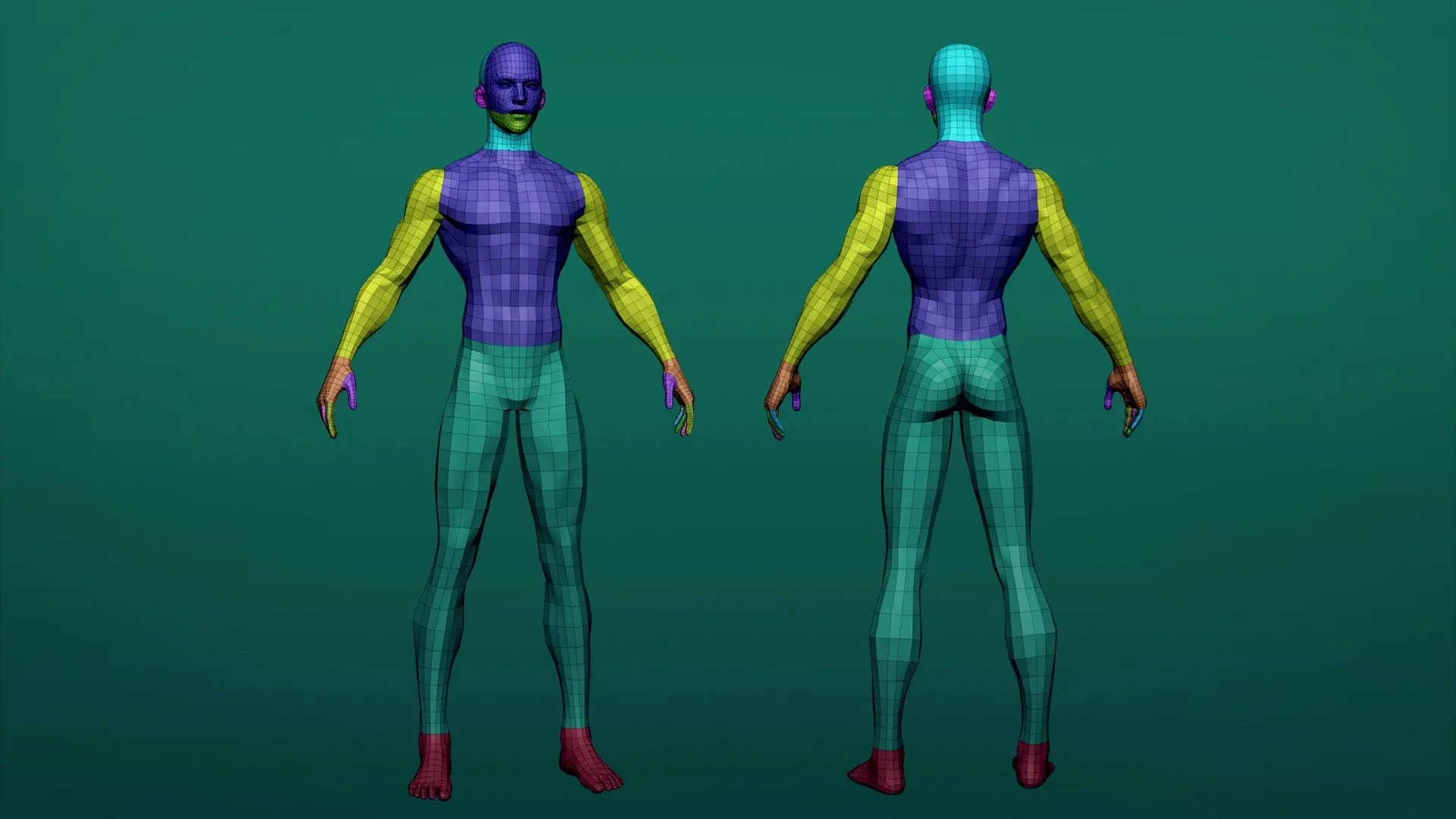 Male & Female Bundle Stylized Basemesh