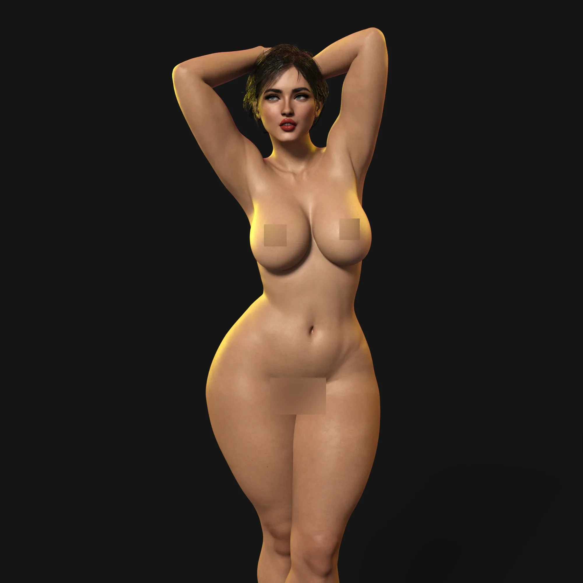 Beautiful Curvy Woman Nude Model - Audrey