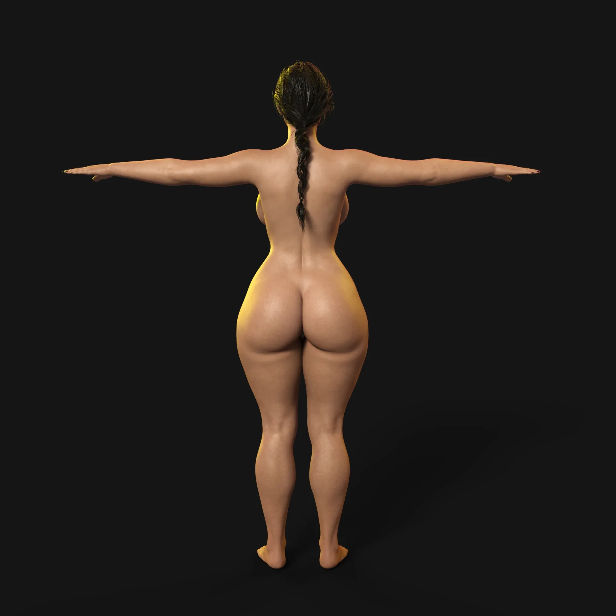 Beautiful Curvy Woman Nude Model - Audrey
