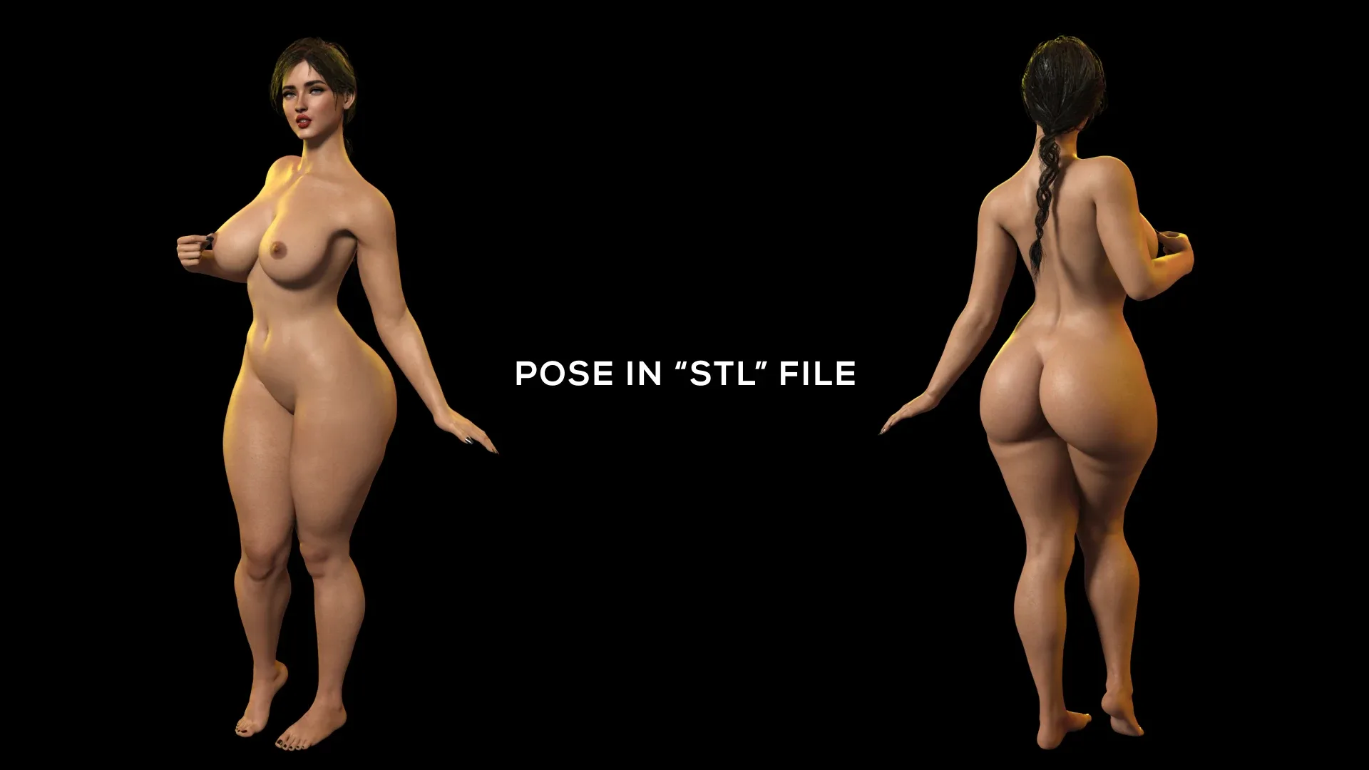 Beautiful Curvy Woman Nude Model - Audrey