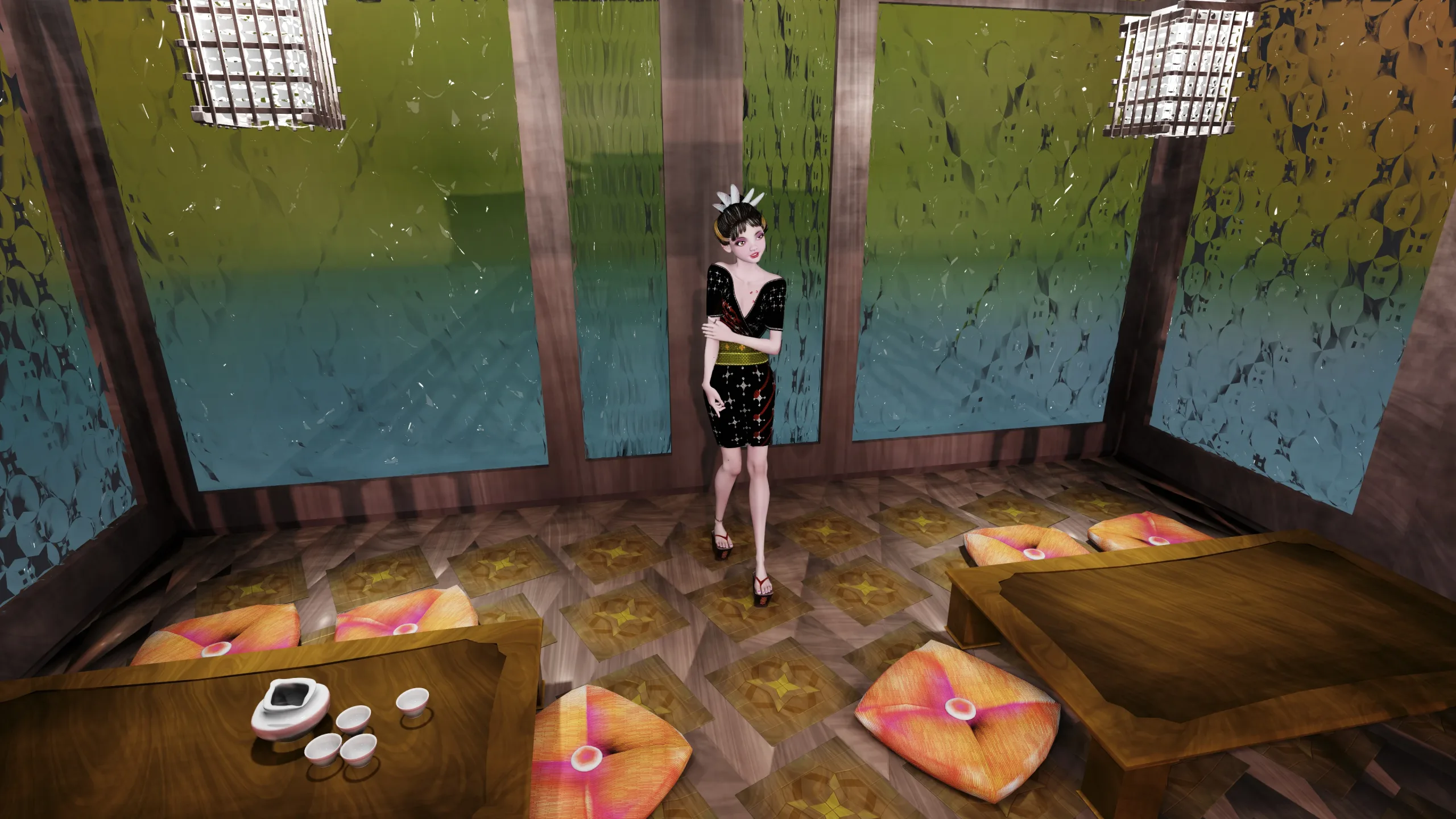 Lilithe Classica, Thin Asian Girl - Female Rigged Character