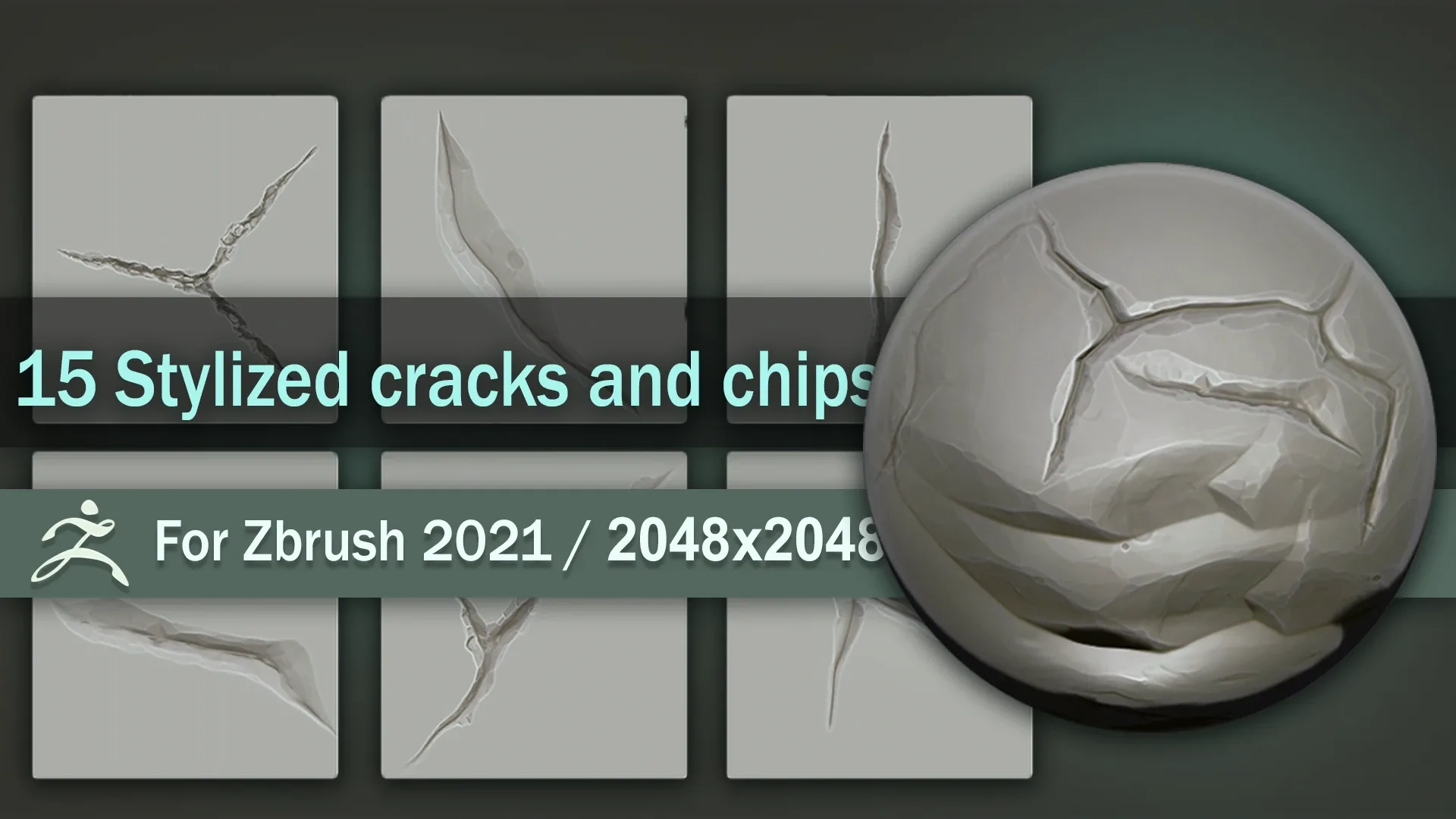 Stylized cracks and chips