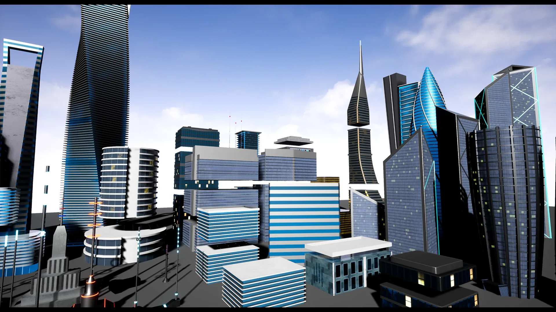 SkyScrapers / High Rise Buildings Modular Asset Pack