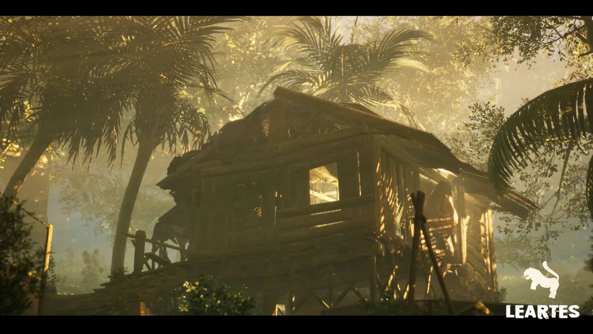 Abandoned Hut in Tropical Island