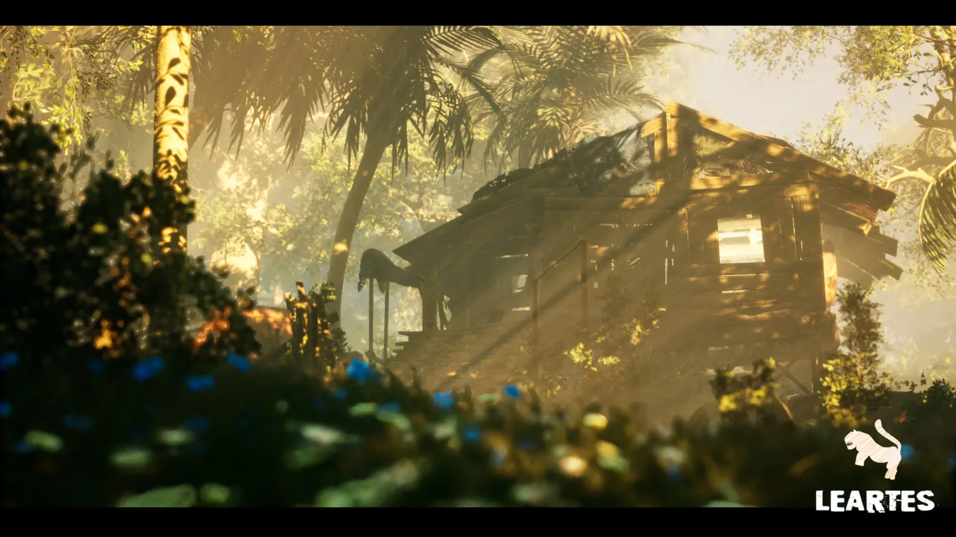 Abandoned Hut in Tropical Island