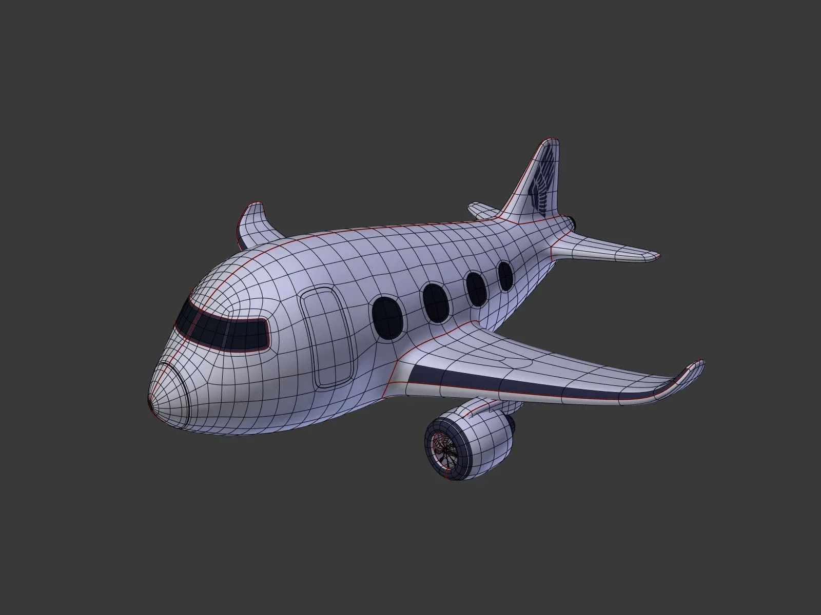 Cartoon Plane - Airplane - Airliner