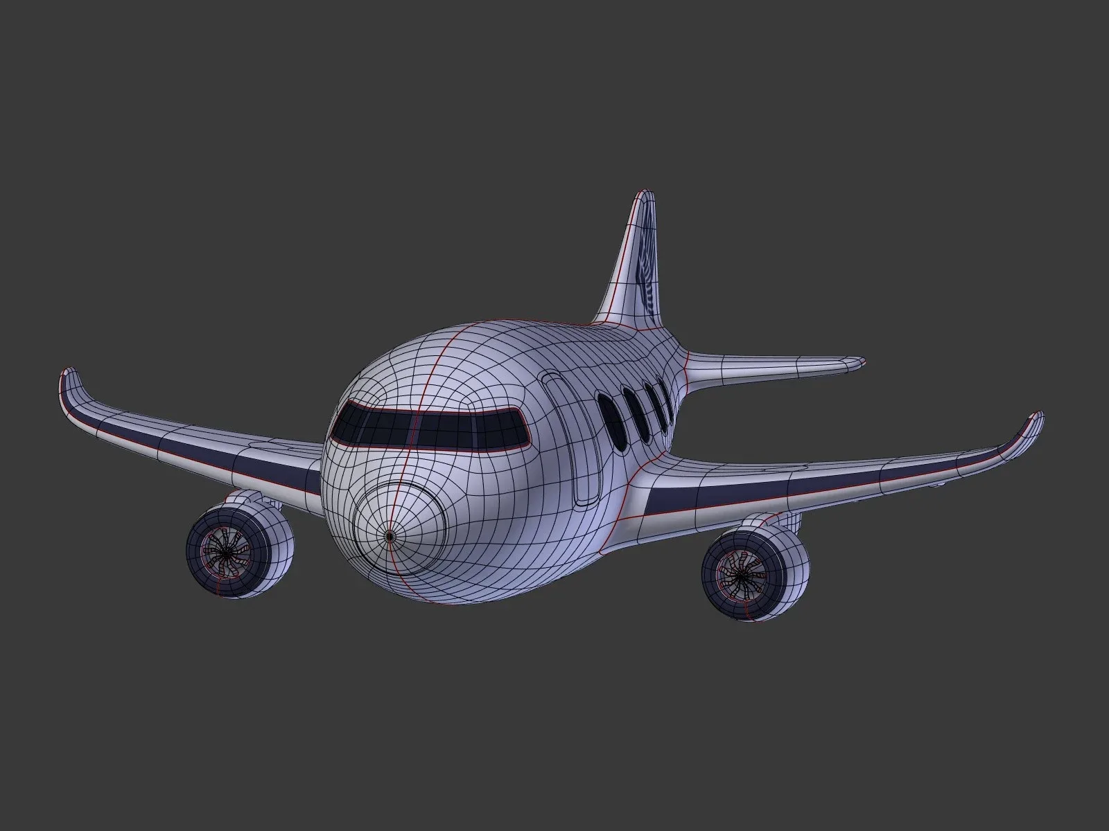 Cartoon Plane - Airplane - Airliner