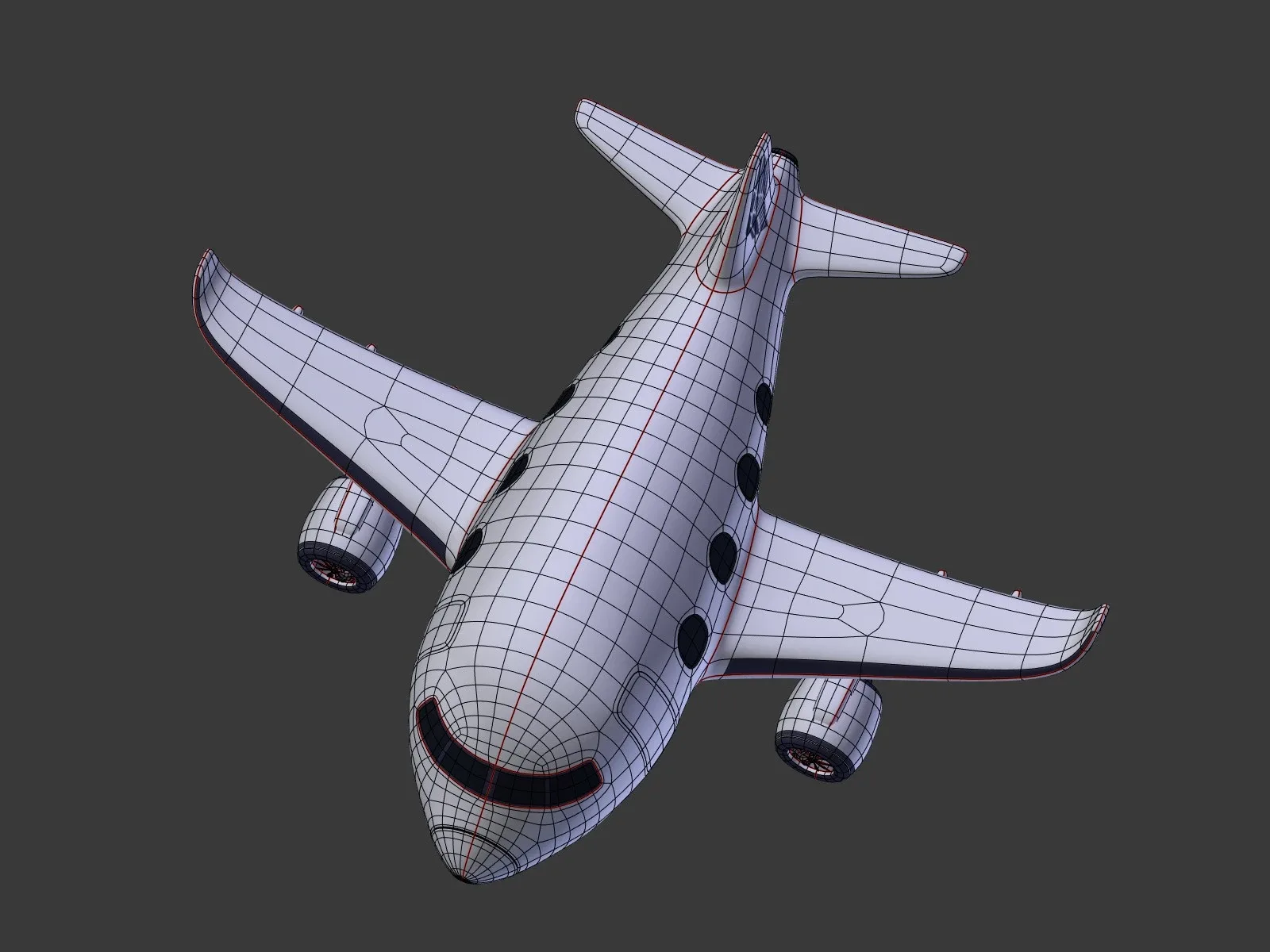 Cartoon Plane - Airplane - Airliner