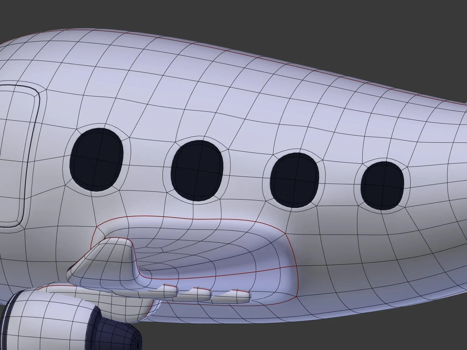 Cartoon Plane - Airplane - Airliner