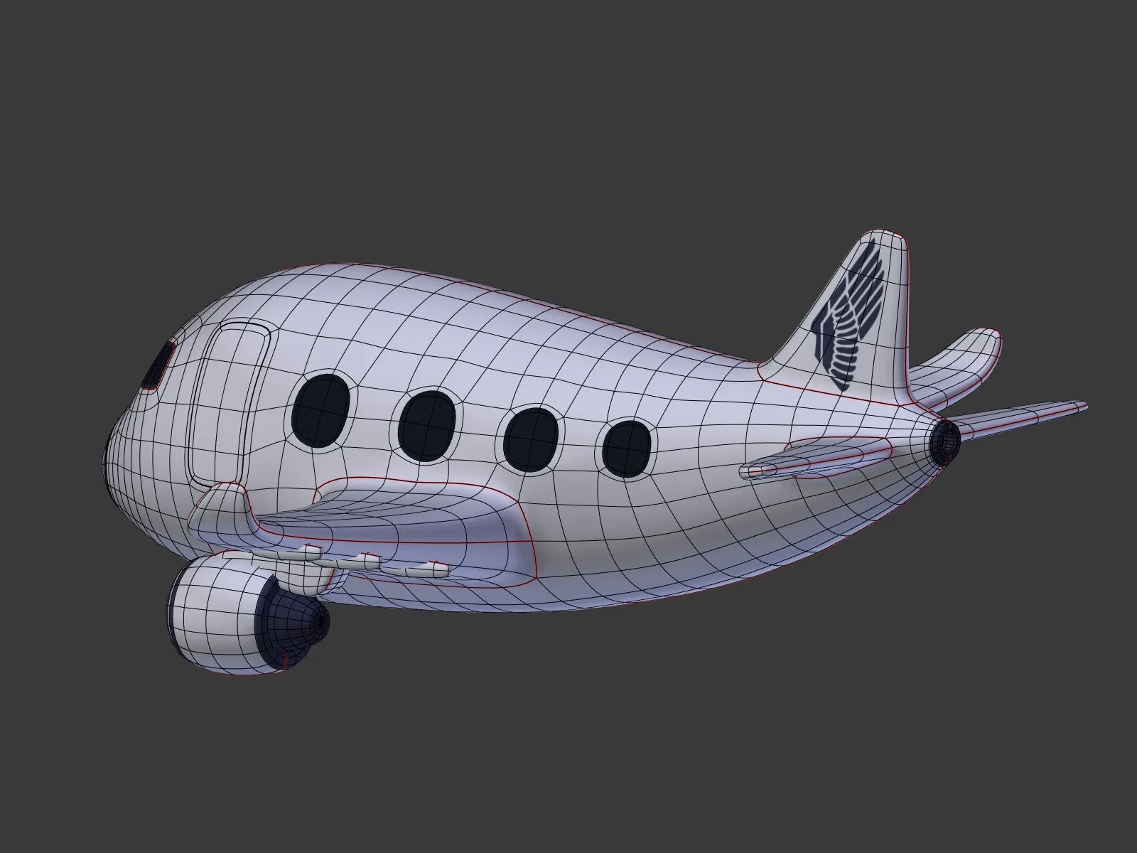 Cartoon Plane - Airplane - Airliner