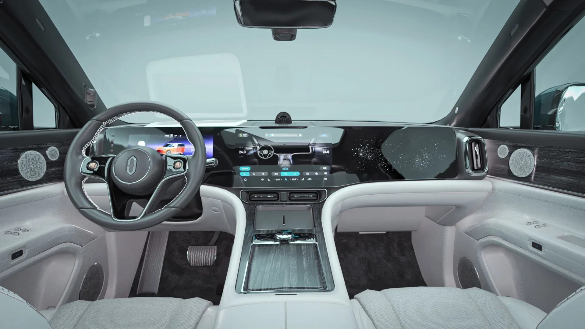 2024 Aito M9 With Interior 3D Model