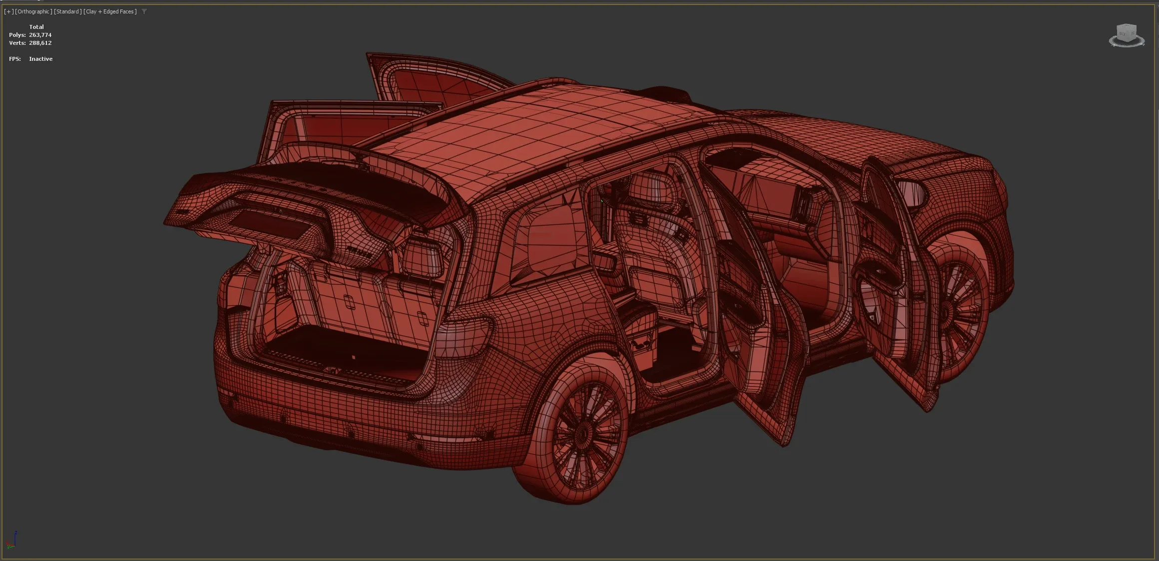 2024 Aito M9 With Interior 3D Model