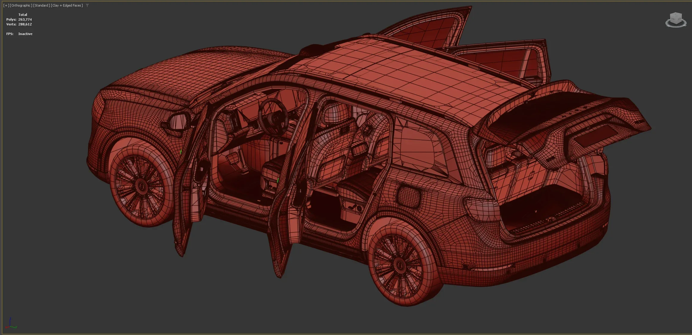 2024 Aito M9 With Interior 3D Model