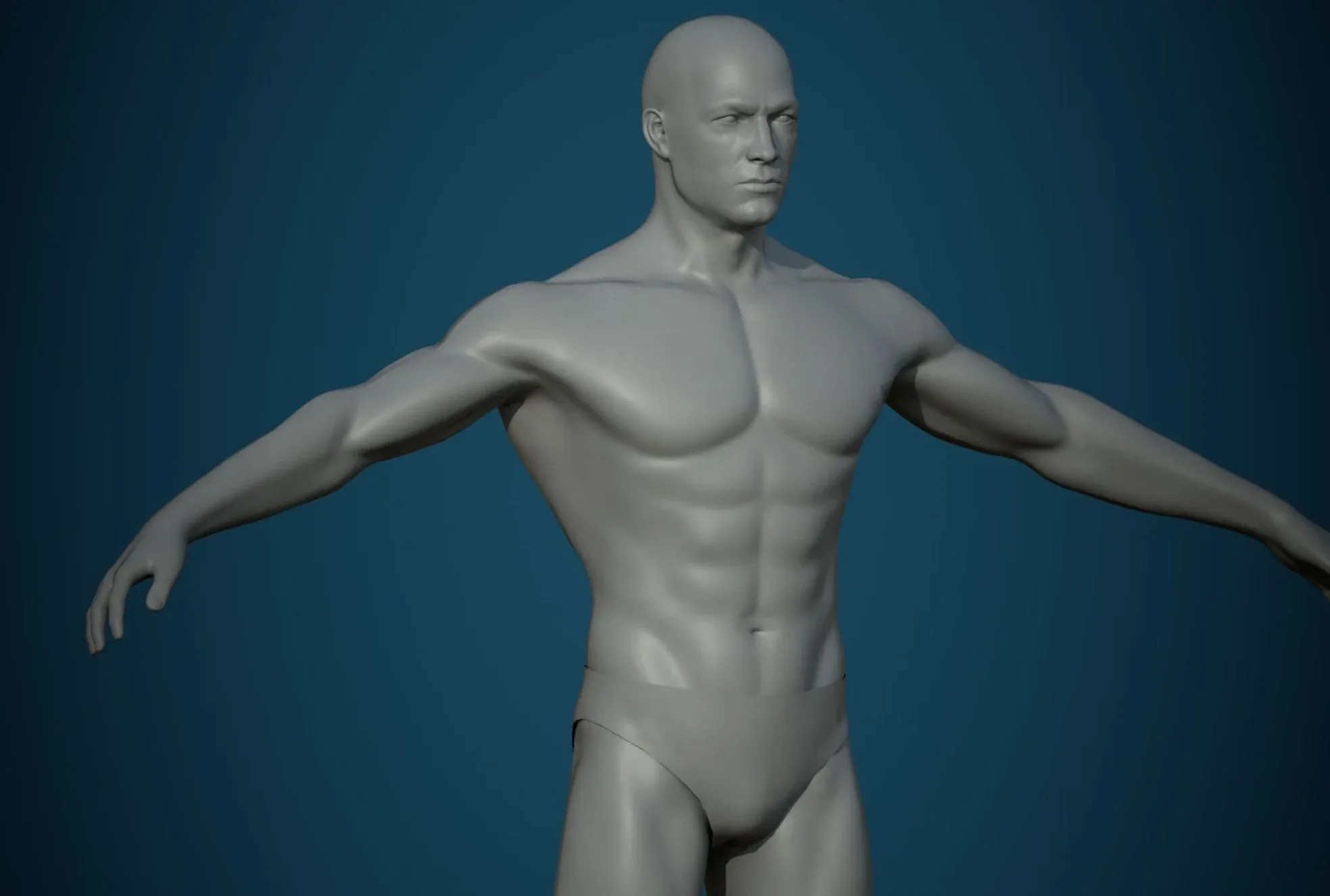 Base Mesh Male Body - Collection 1