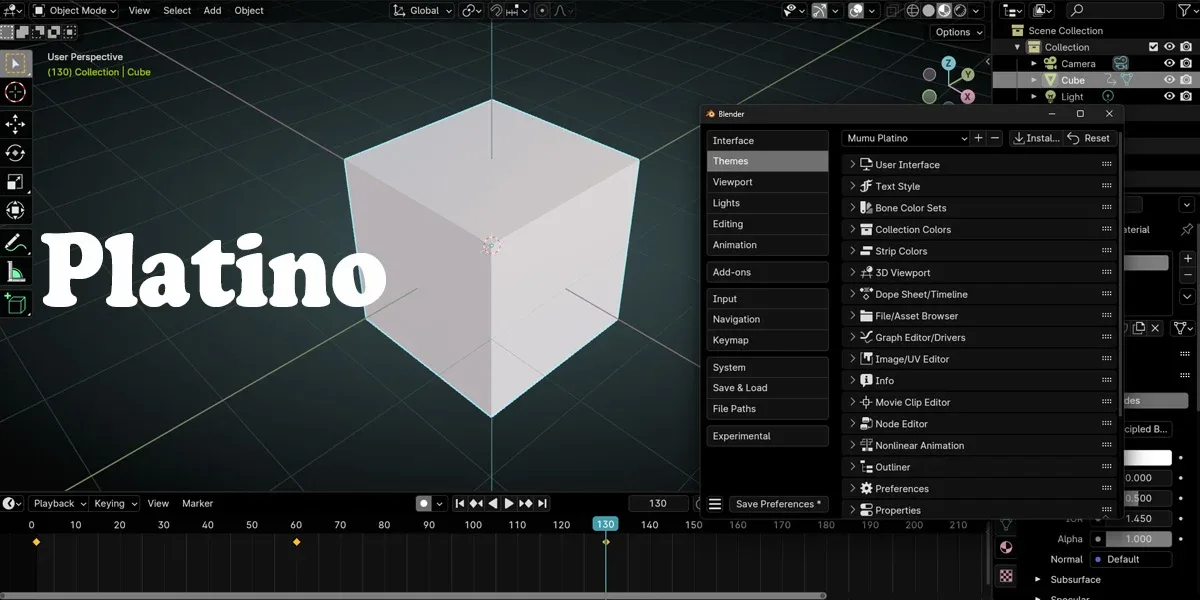 Six Blender 4.0 Black Themes Pack