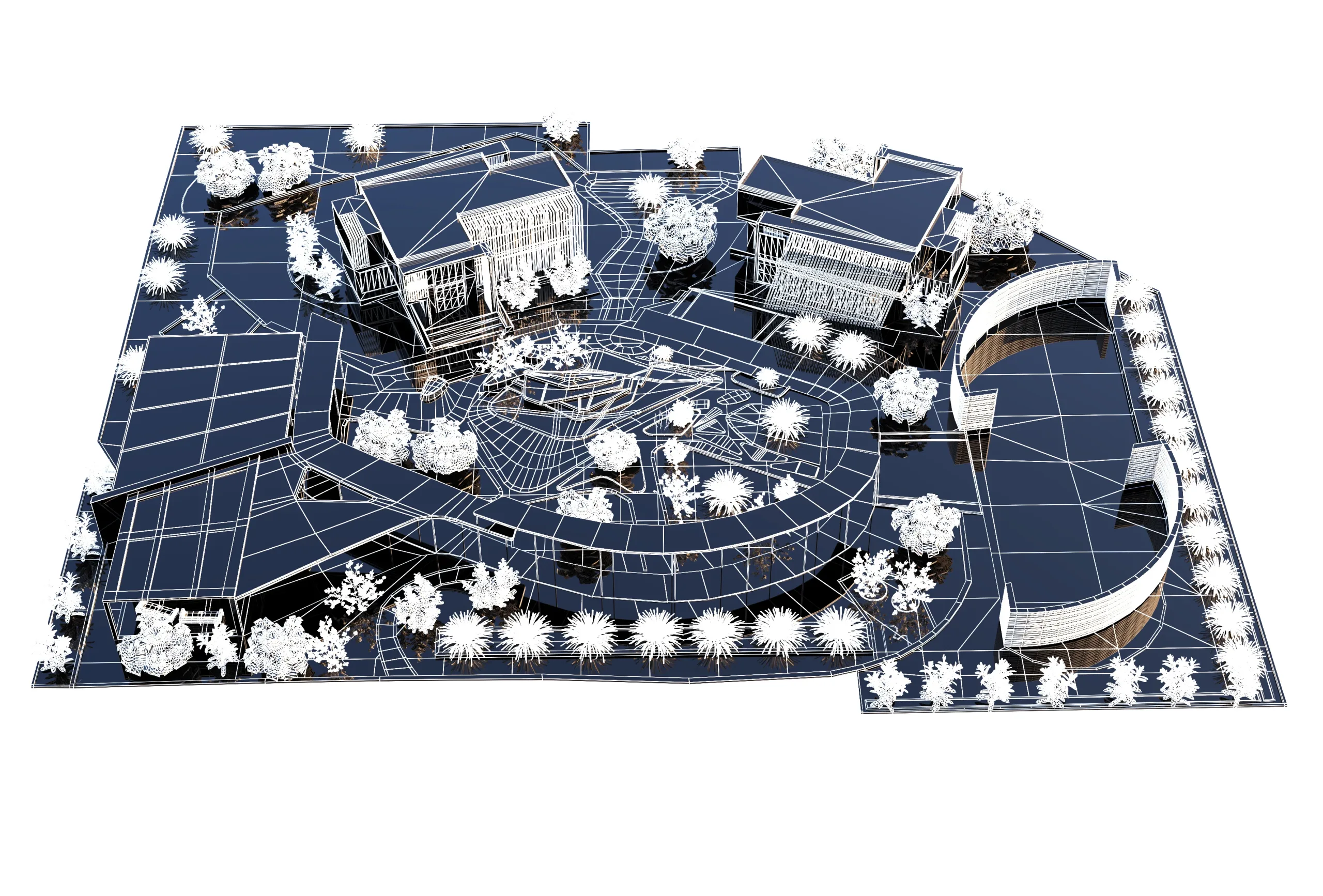 Urban Oasis Modern Park Landscape