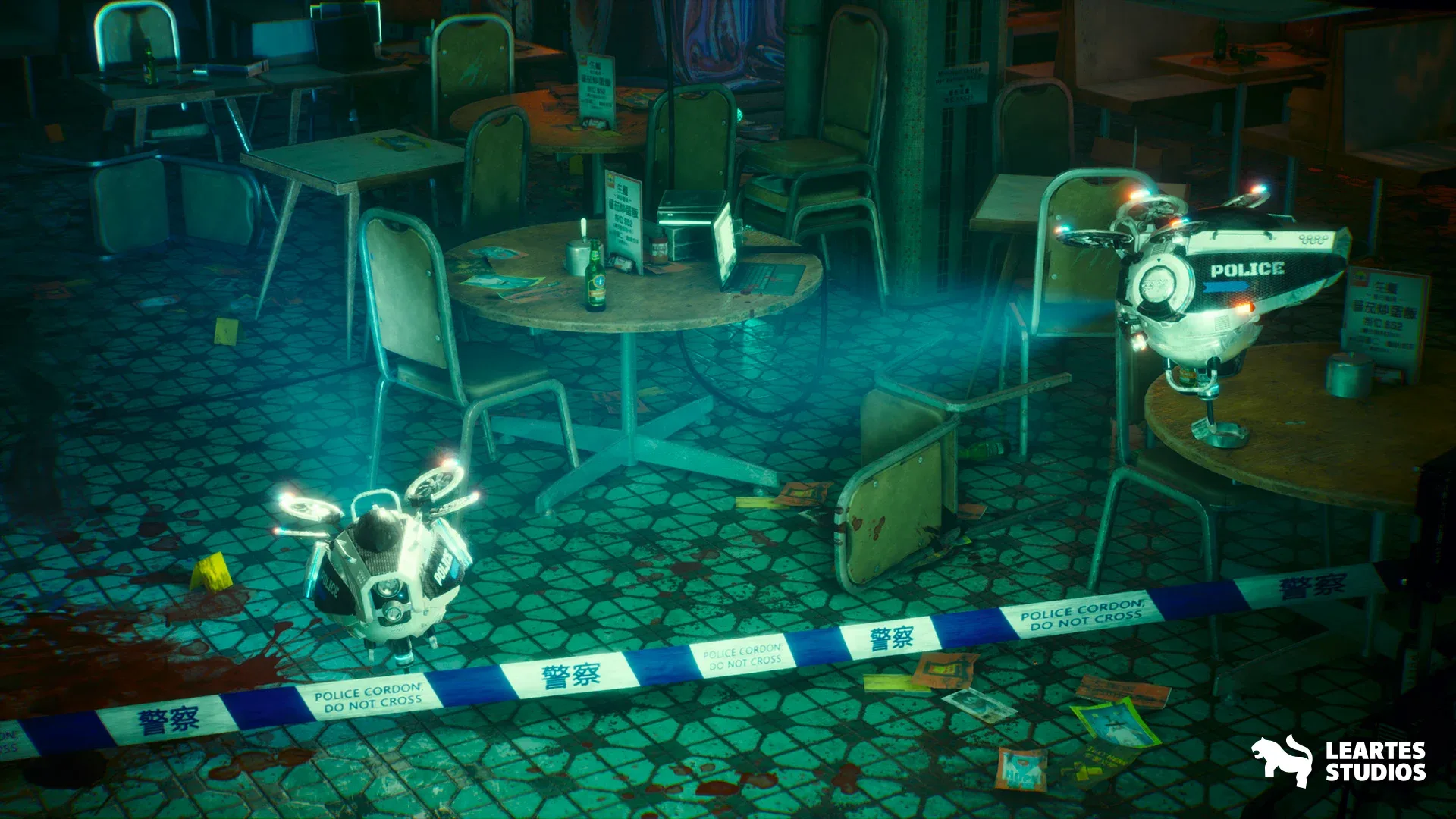 Restaurant Crime Scene Environment