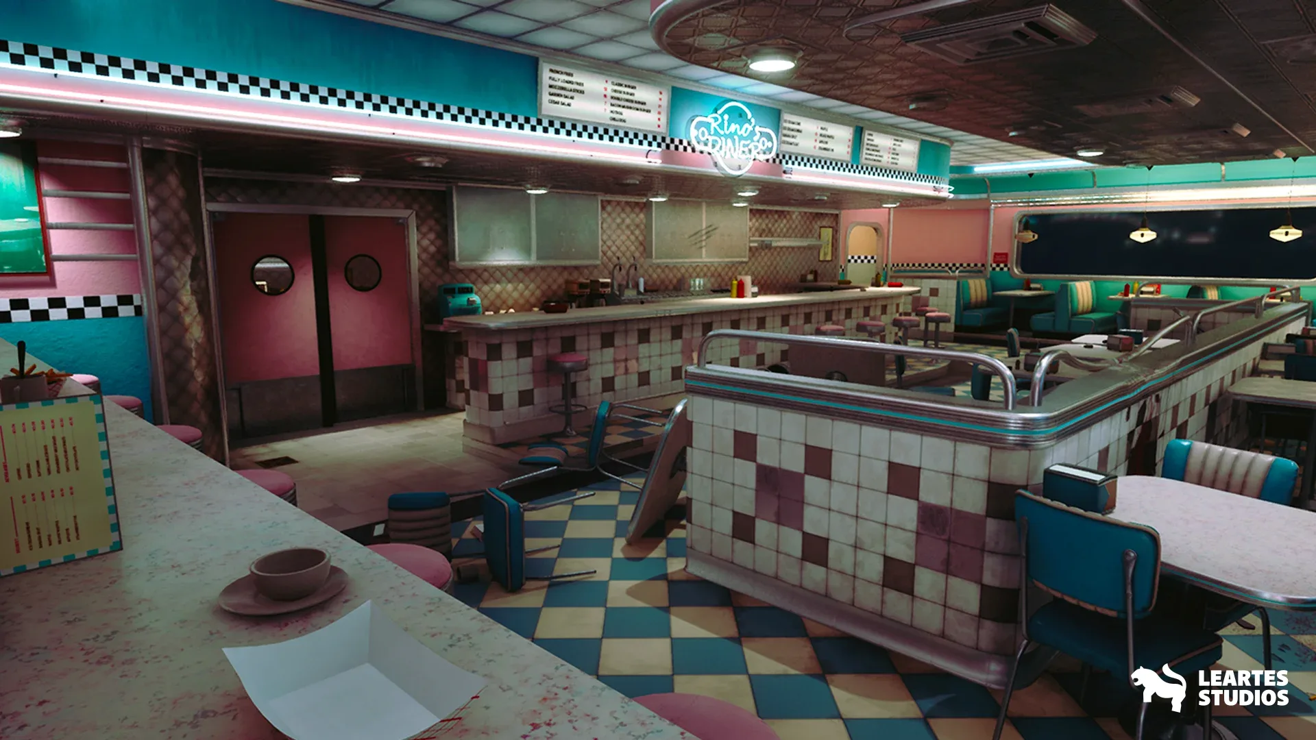 Rino's Diner Environment