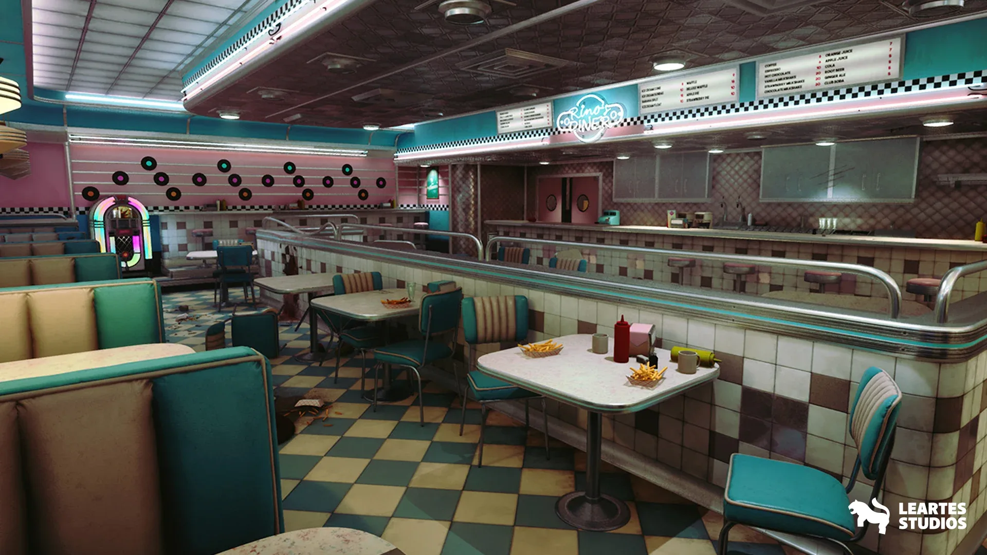 Rino's Diner Environment