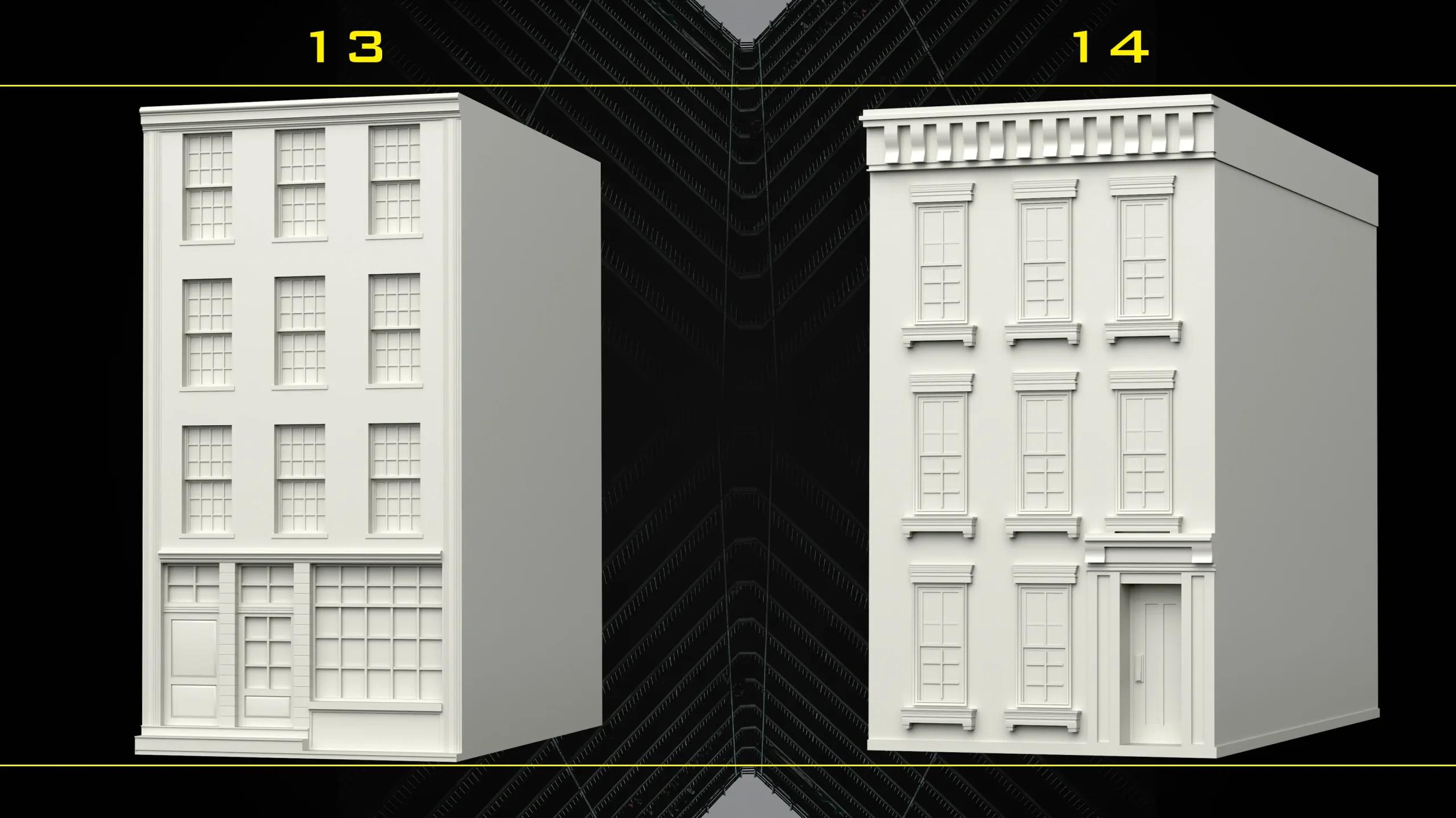 30 Detailed Building Base Mesh - Vol 07