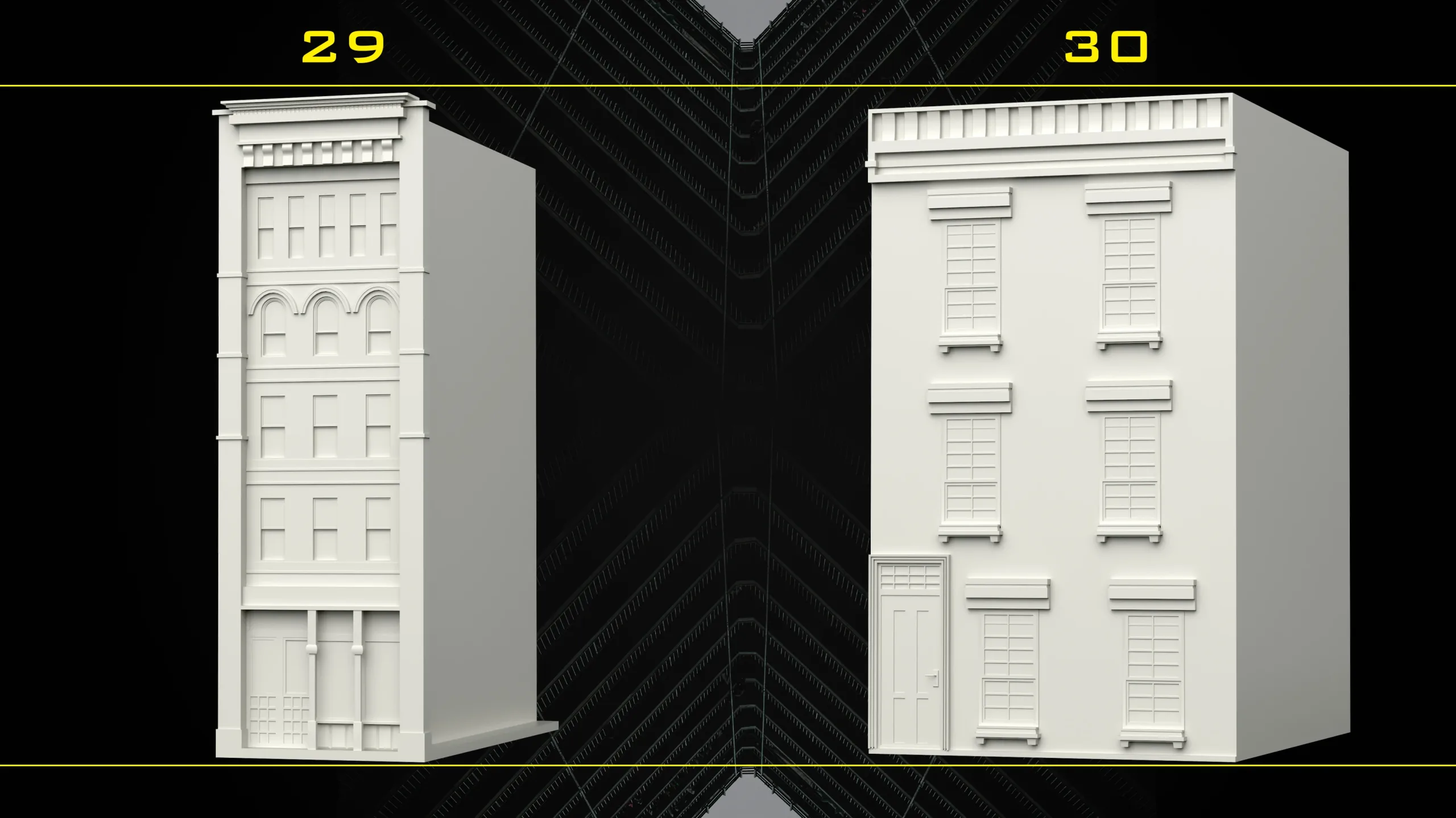 30 Detailed Building Base Mesh - Vol 07