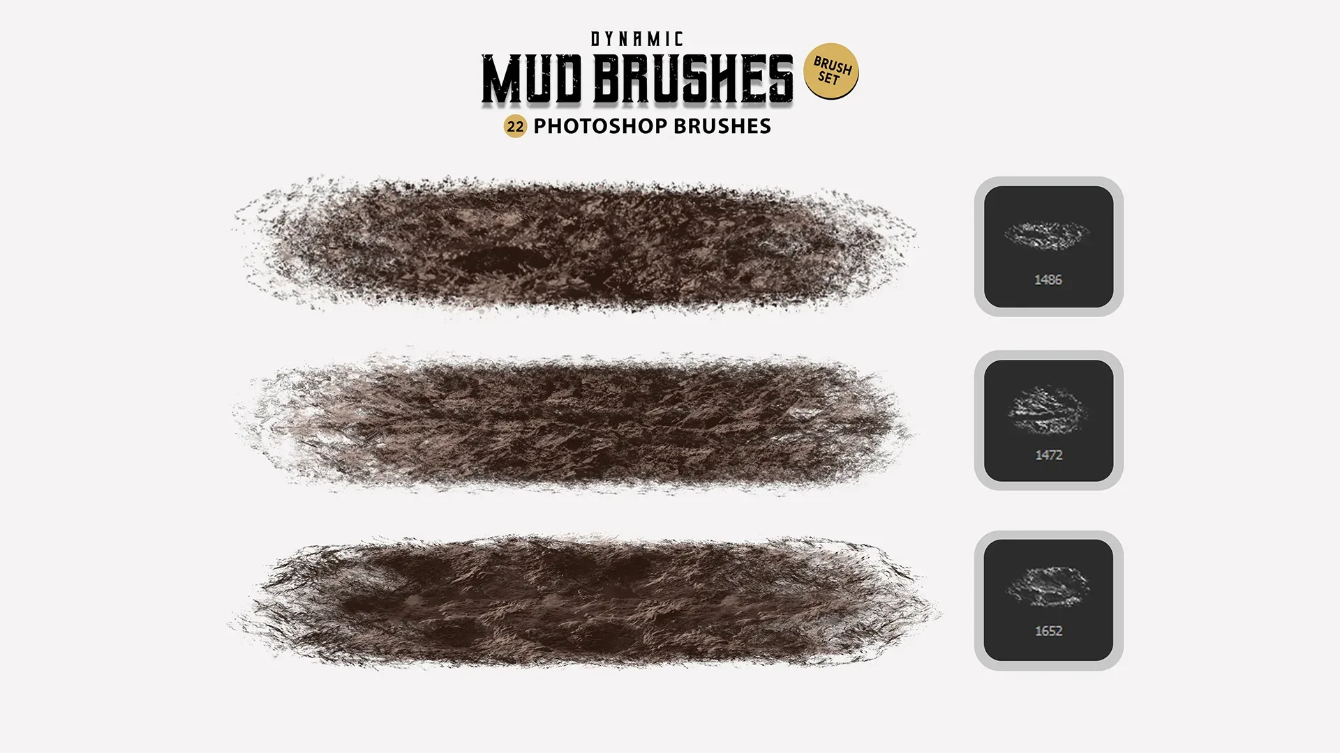 Dynamic Mud Photoshop Brushes