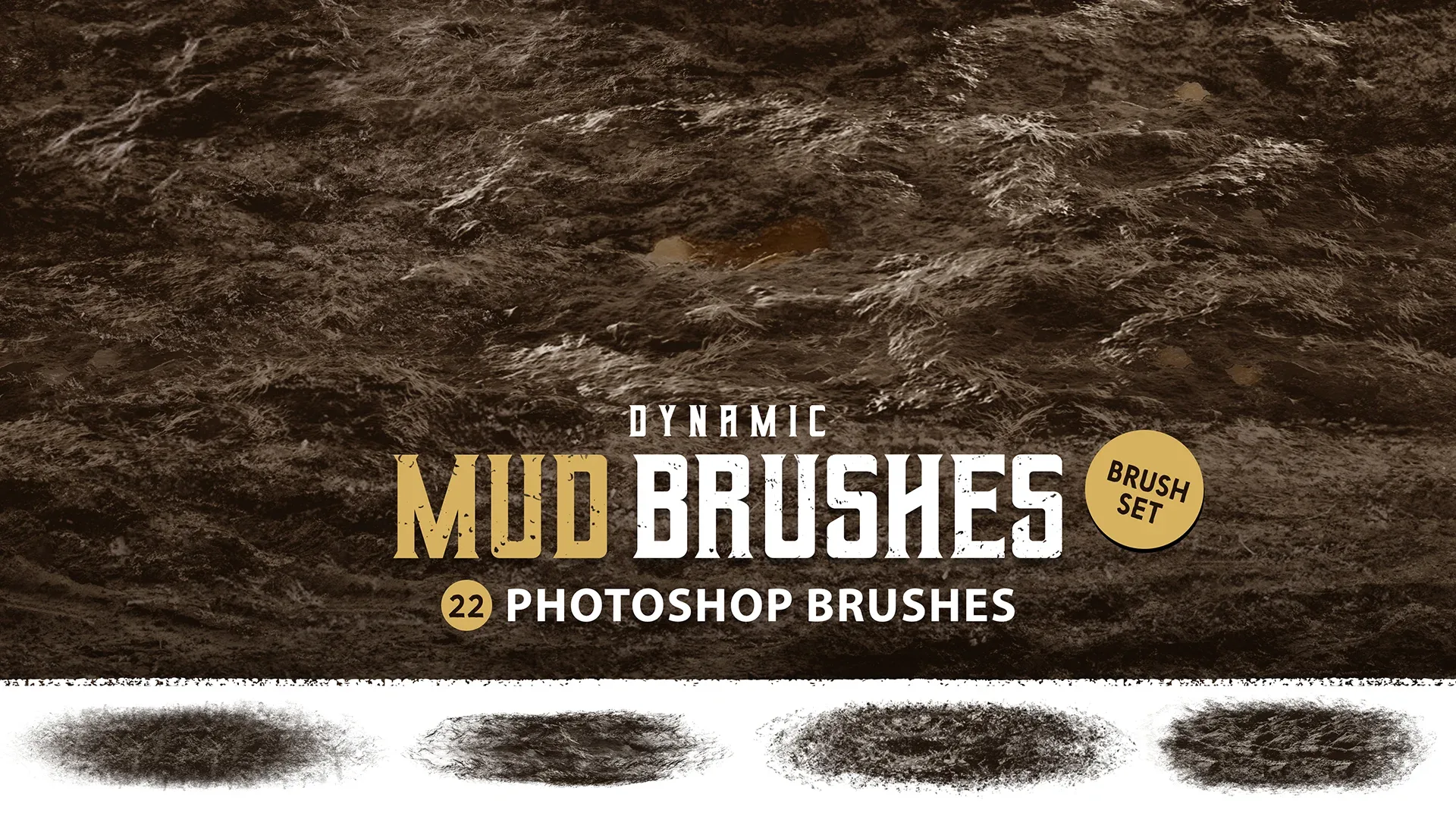 Dynamic Mud Photoshop Brushes