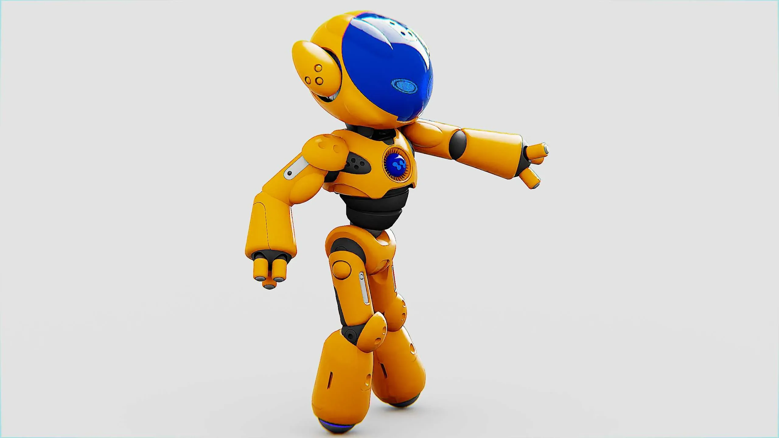 UTILITY BOT LORA  Auto-Rig Pro Rigged For Mixamo, Unreal Engine Unity