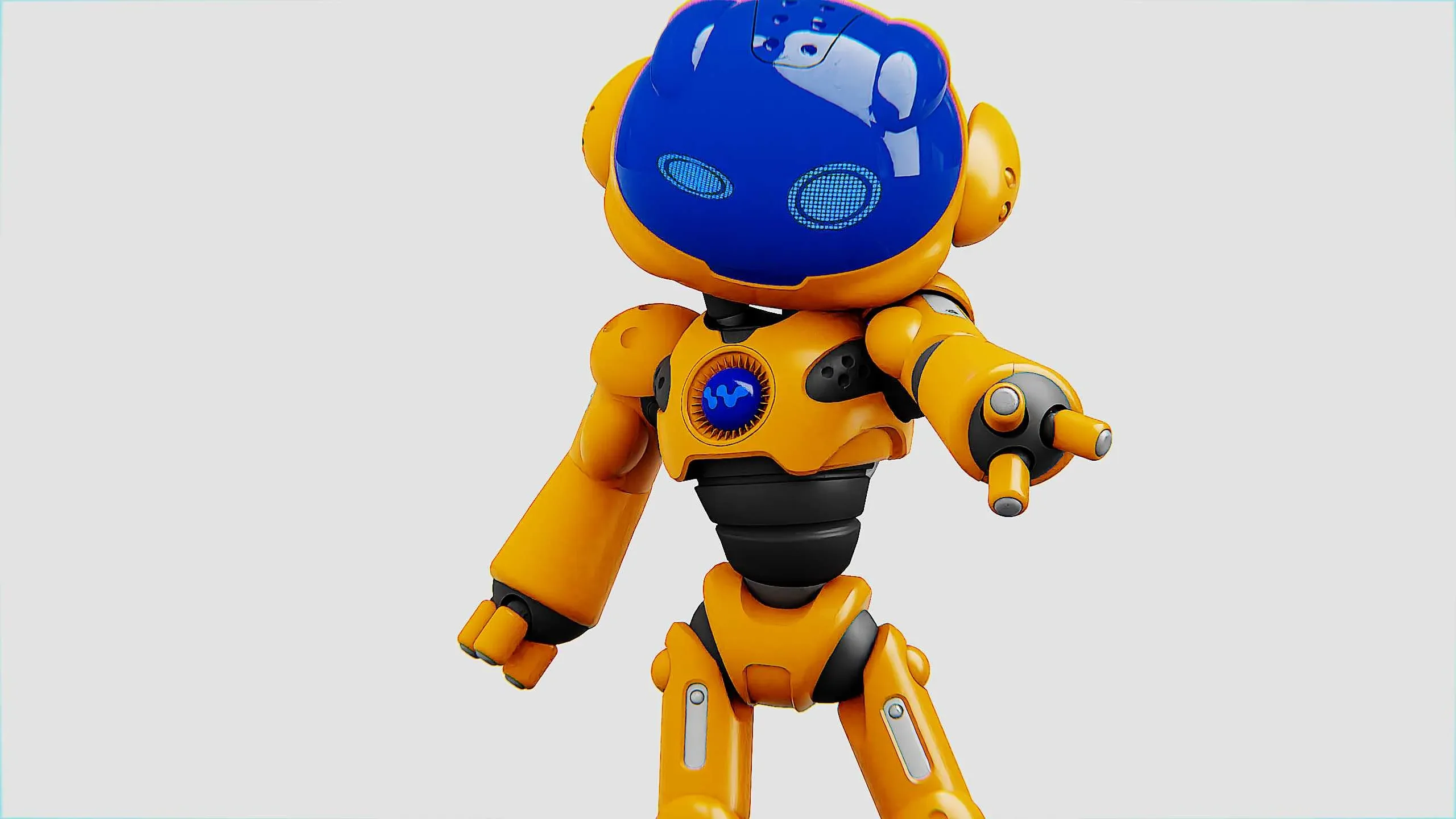 UTILITY BOT LORA  Auto-Rig Pro Rigged For Mixamo, Unreal Engine Unity