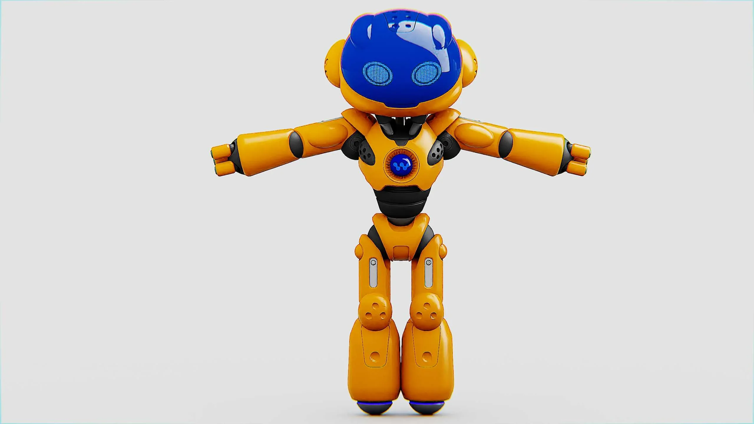 UTILITY BOT LORA  Auto-Rig Pro Rigged For Mixamo, Unreal Engine Unity