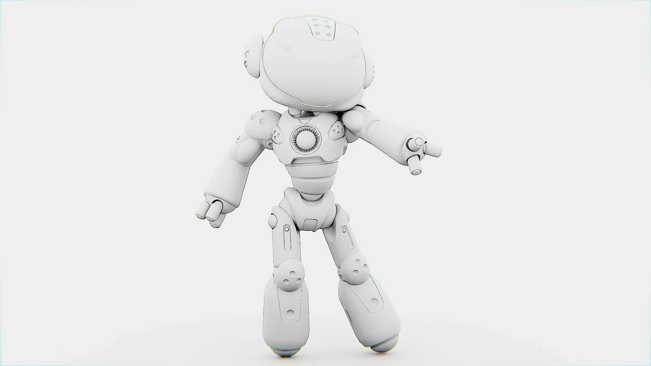 UTILITY BOT LORA  Auto-Rig Pro Rigged For Mixamo, Unreal Engine Unity