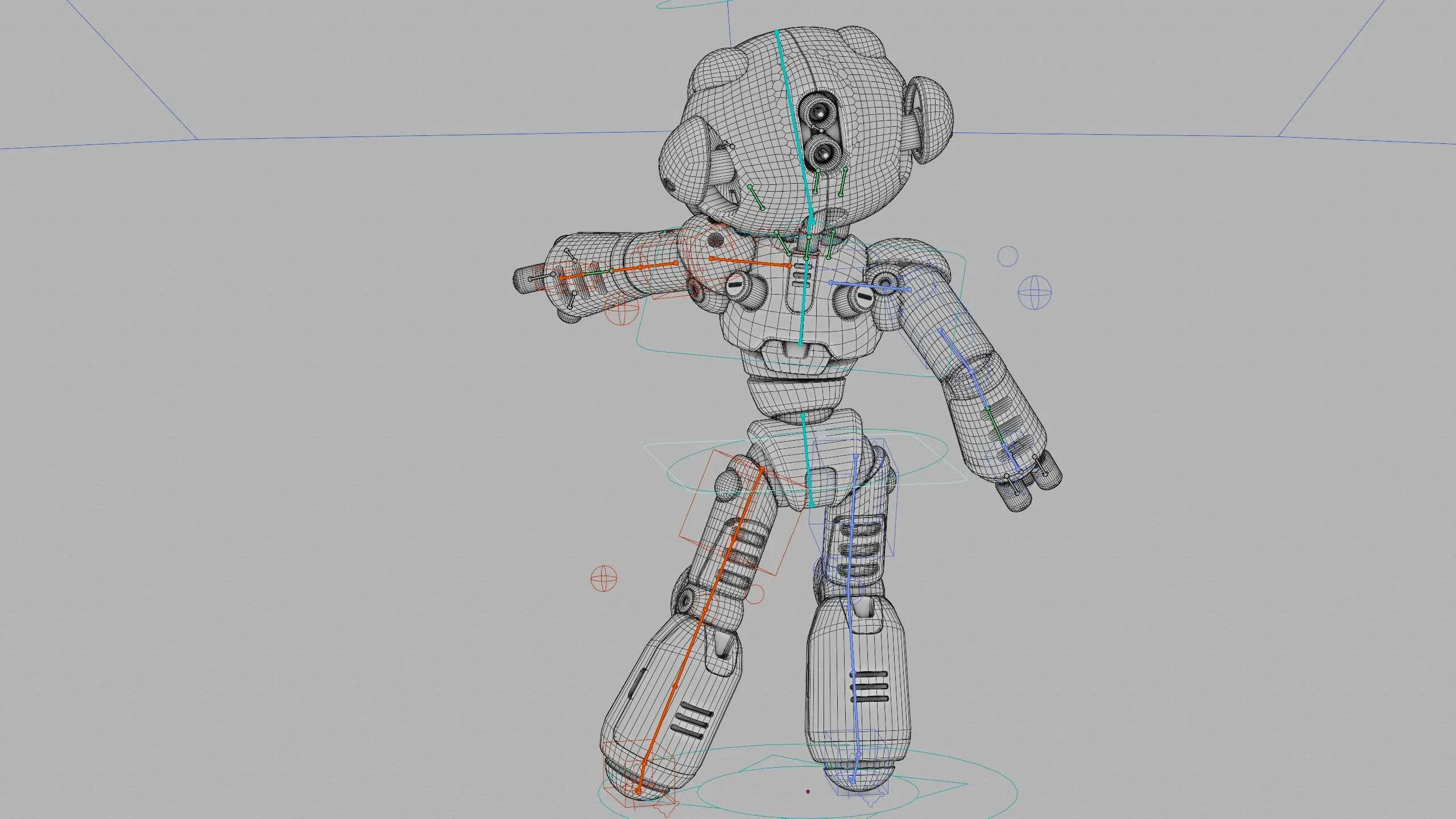 UTILITY BOT LORA  Auto-Rig Pro Rigged For Mixamo, Unreal Engine Unity