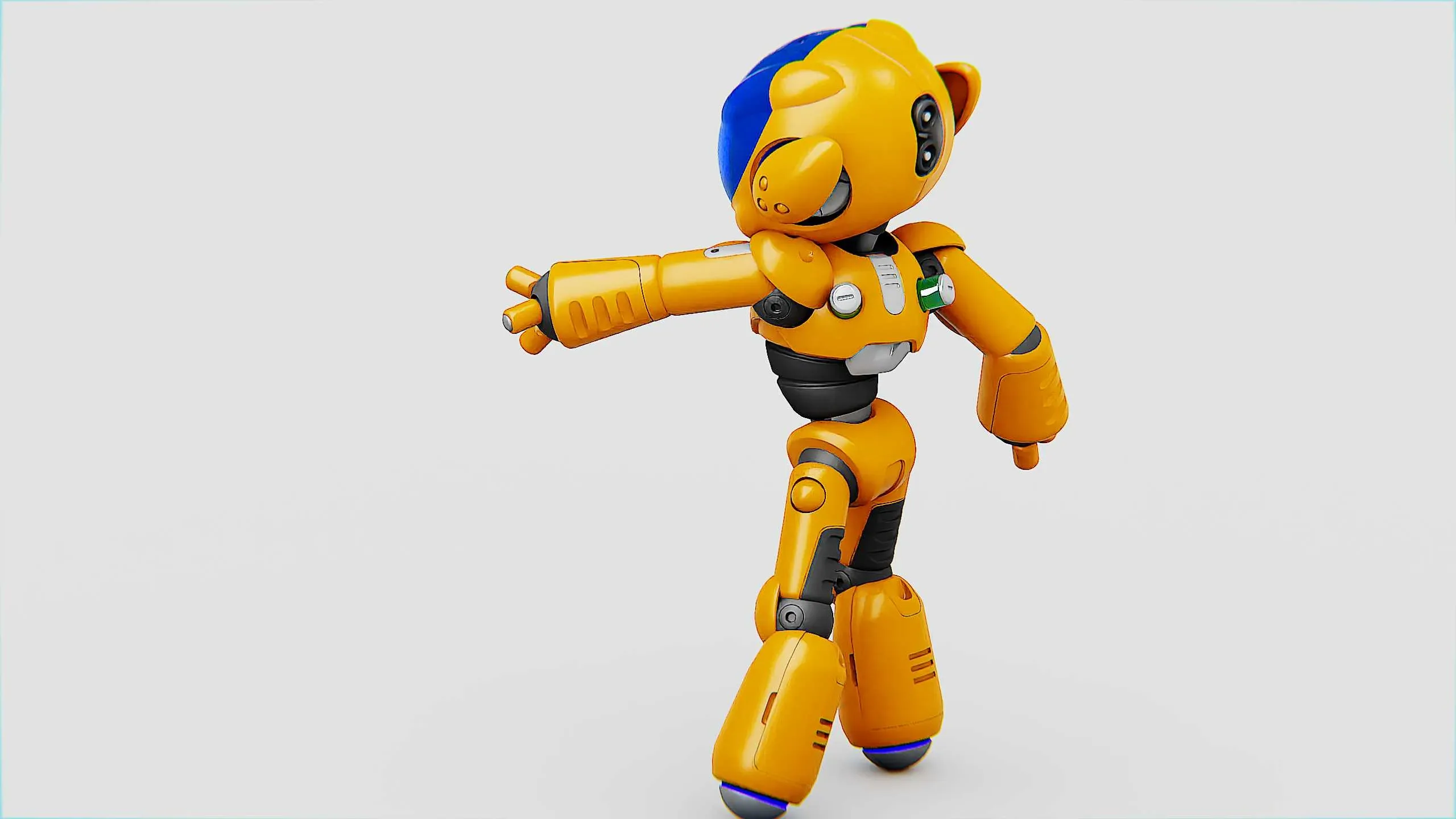 UTILITY BOT LORA  Auto-Rig Pro Rigged For Mixamo, Unreal Engine Unity