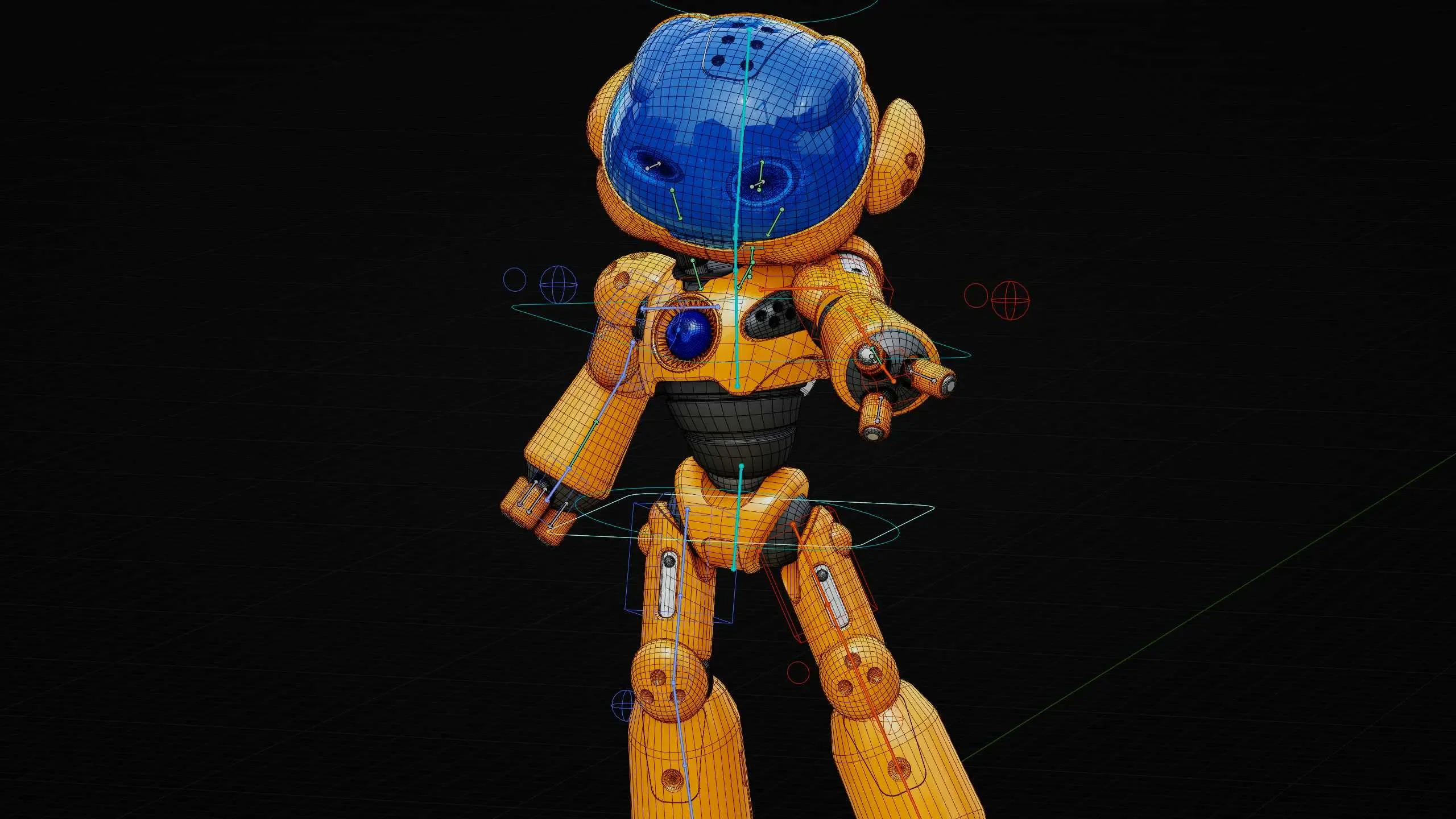 UTILITY BOT LORA  Auto-Rig Pro Rigged For Mixamo, Unreal Engine Unity
