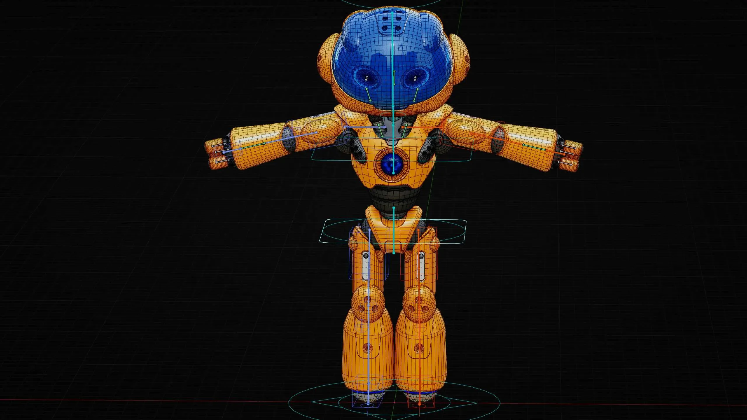 UTILITY BOT LORA  Auto-Rig Pro Rigged For Mixamo, Unreal Engine Unity