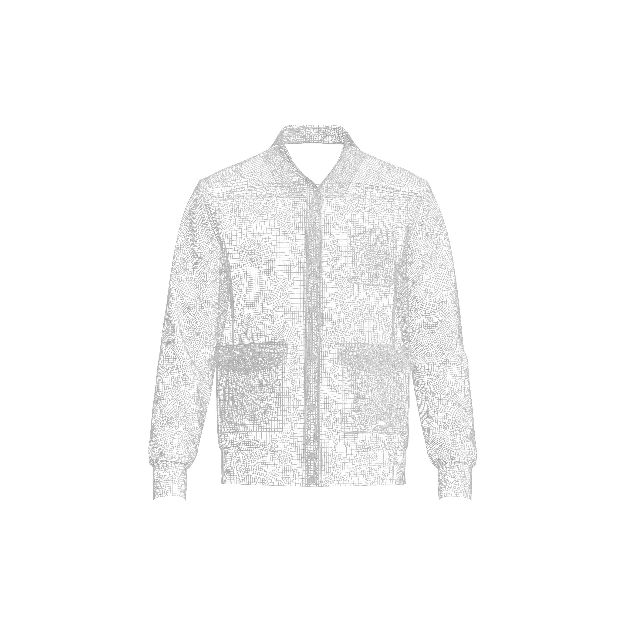 Men's Jacket 3d Model, Marvelous Designer-Clo3d-fbx-obj