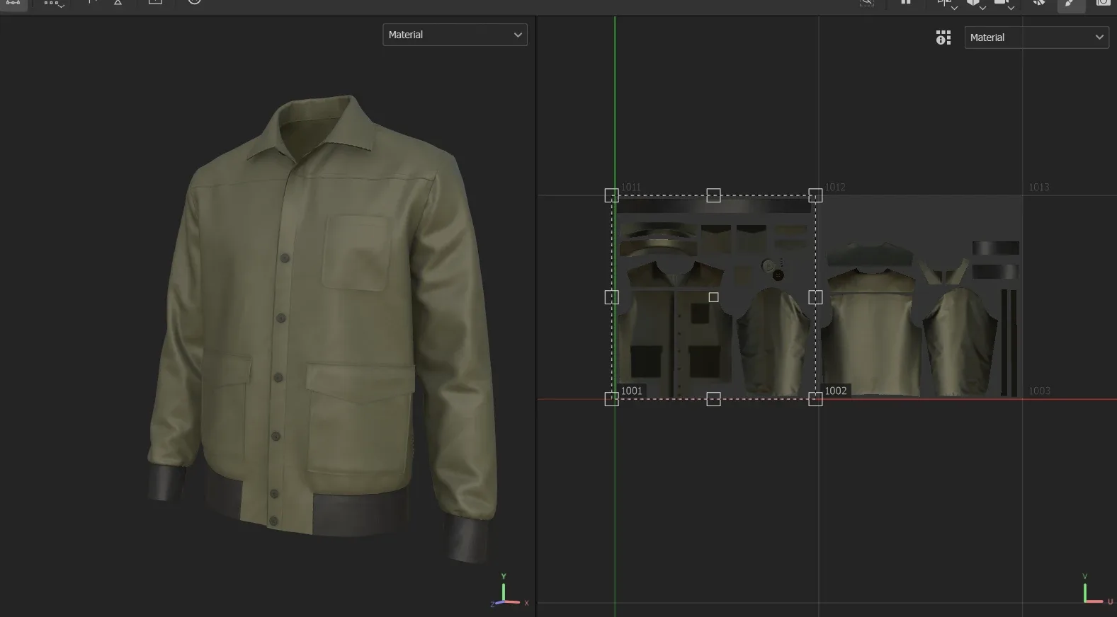 Men's Jacket 3d Model, Marvelous Designer-Clo3d-fbx-obj